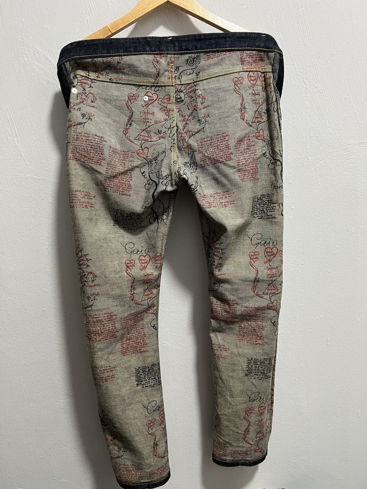 Vivienne Westwood Vivienne Westwood Archive Graphic Print Punk Jeans (Size 30) Size US 30 / EU 46 - 7 Thumbnail