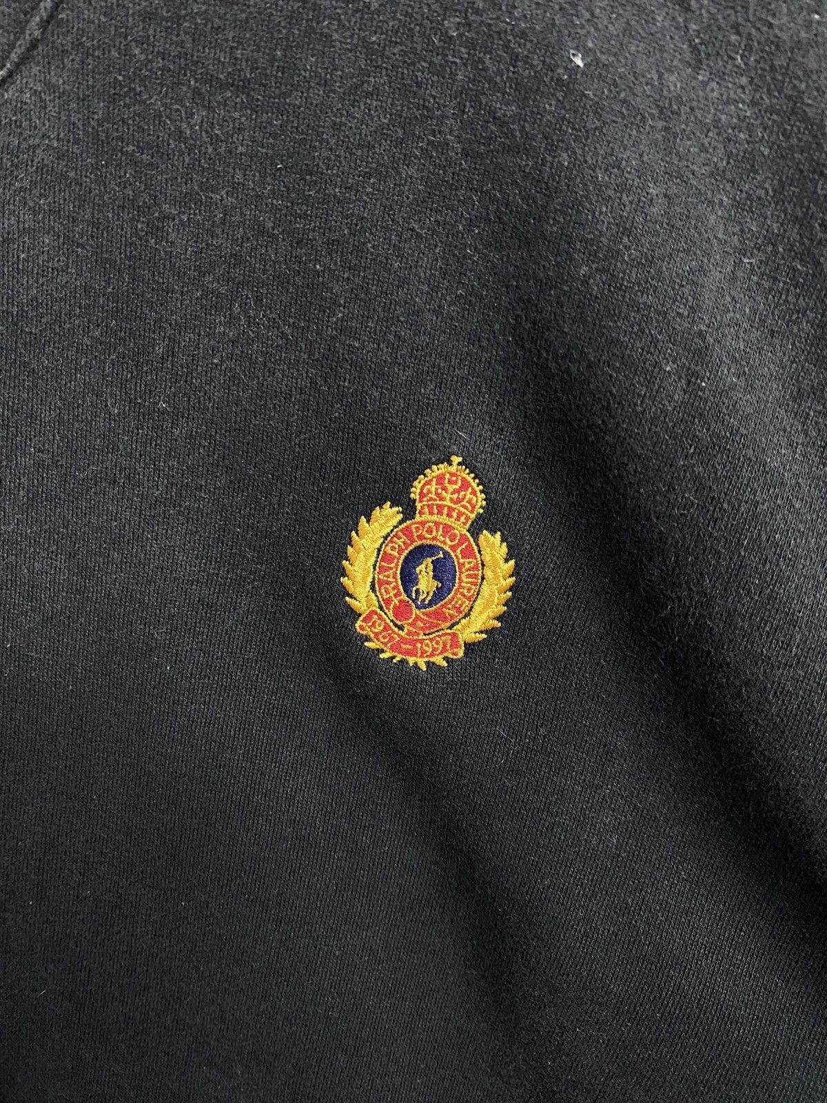 Polo Ralph Lauren vintage Polo Ralph Lauren black crewneck sweatshirt Size US XL / EU 56 / 4 - 2 Thumbnail
