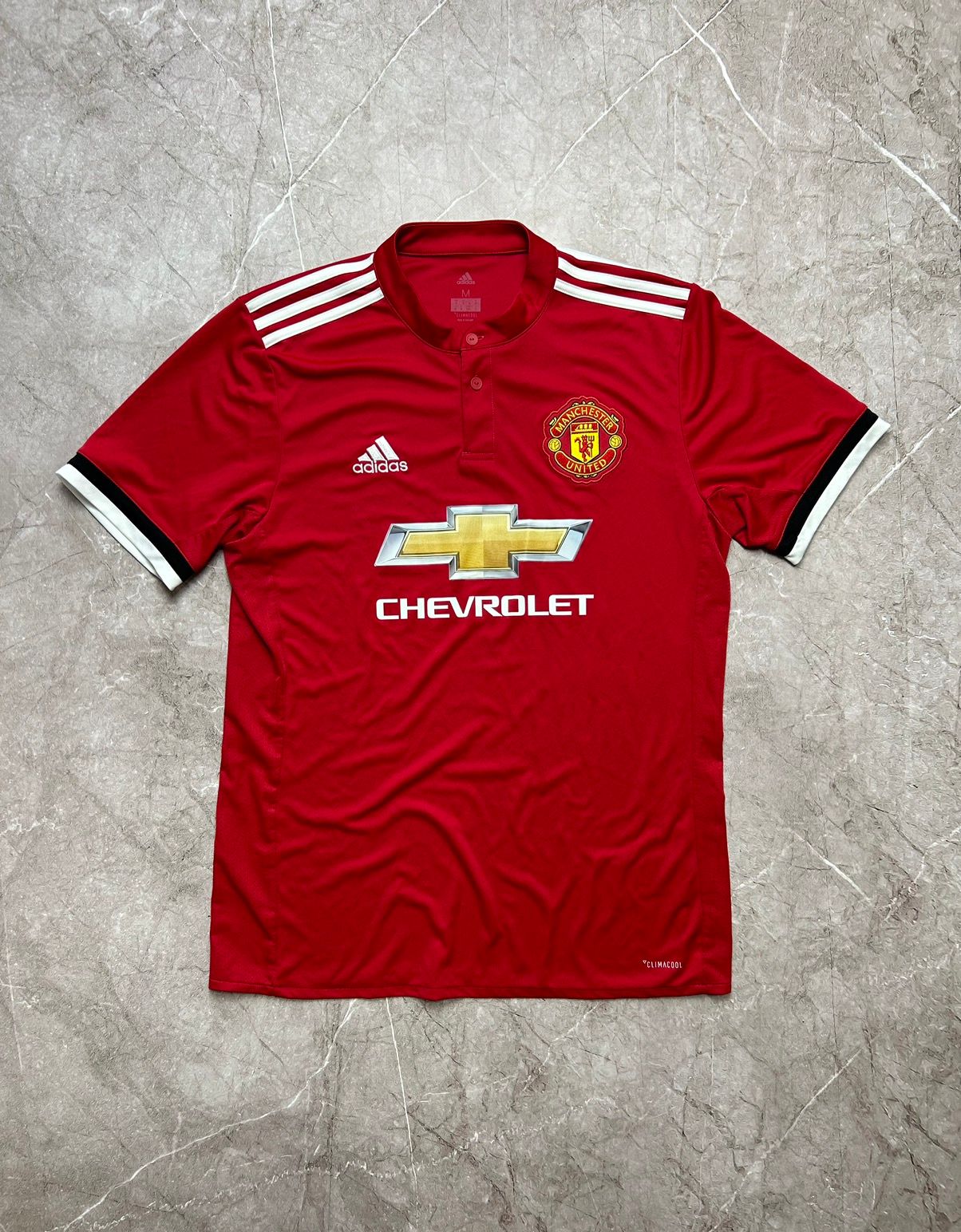 Pre-owned Adidas X Manchester United Adidas Manchester United 2017 2018 Home Soccer Shirt In Red