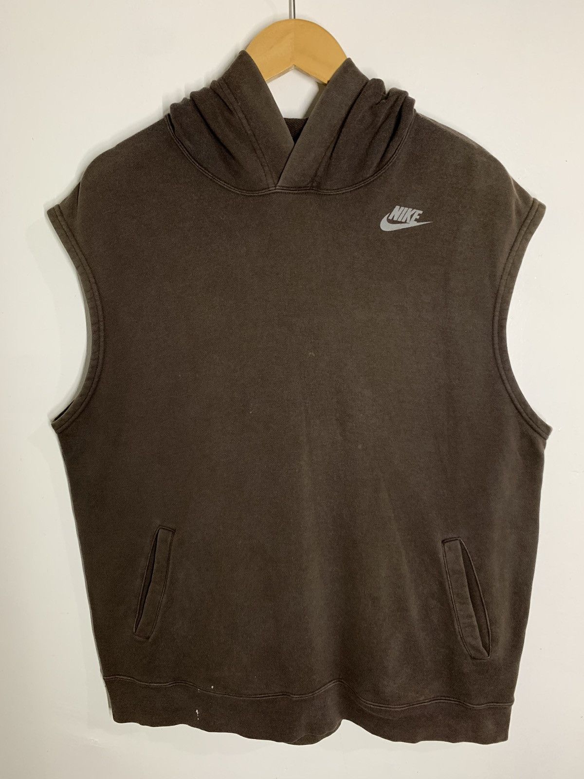 Nike × Vintage Nike Vintage Sleeveless Hoodie Size US M / EU 48-50 / 2 - 1 Thumbnail