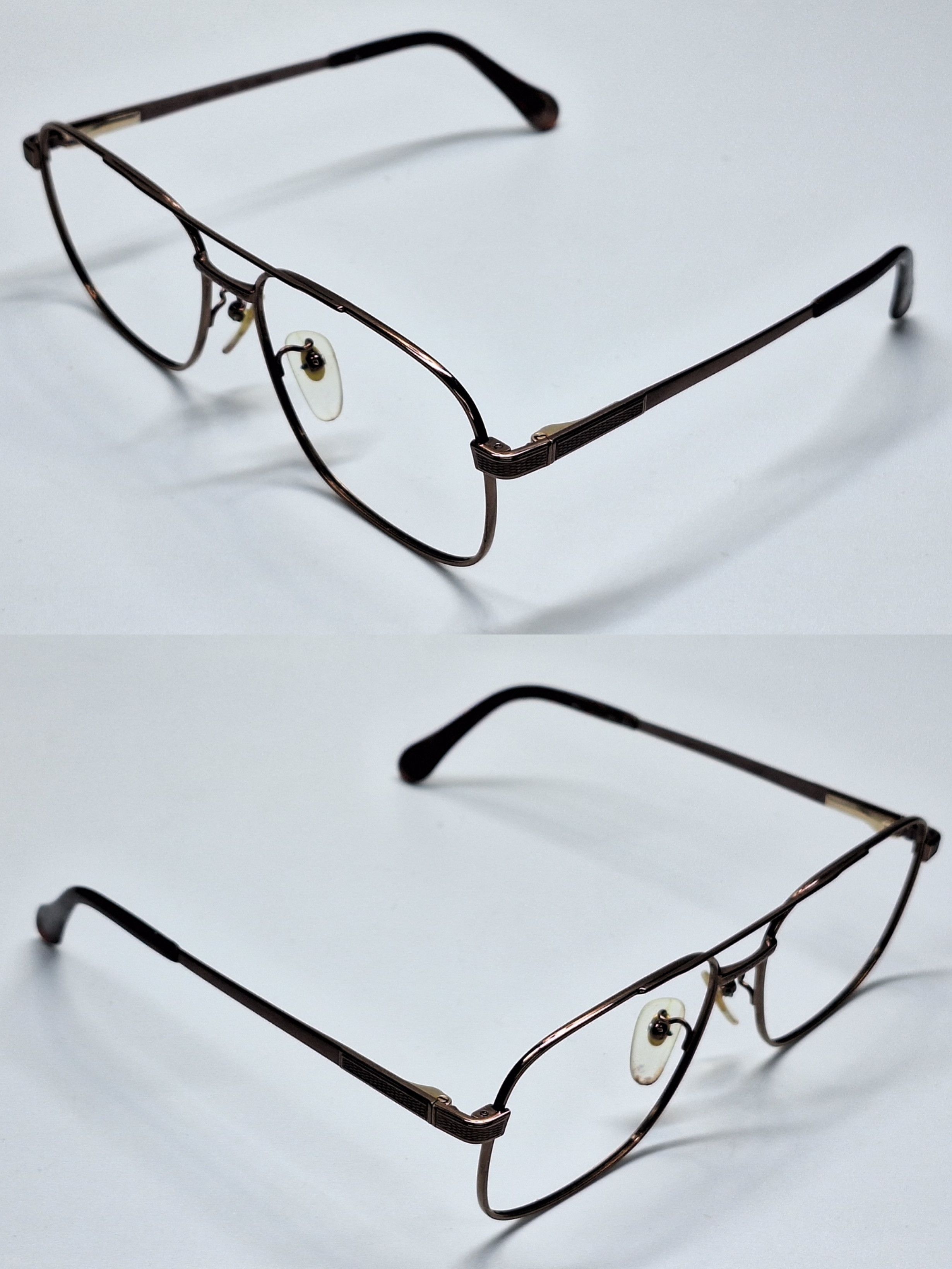 Other Two-Ring LX-1930 All Titanium IP Double Bridge Eyeglass Size ONE SIZE - 8 Thumbnail