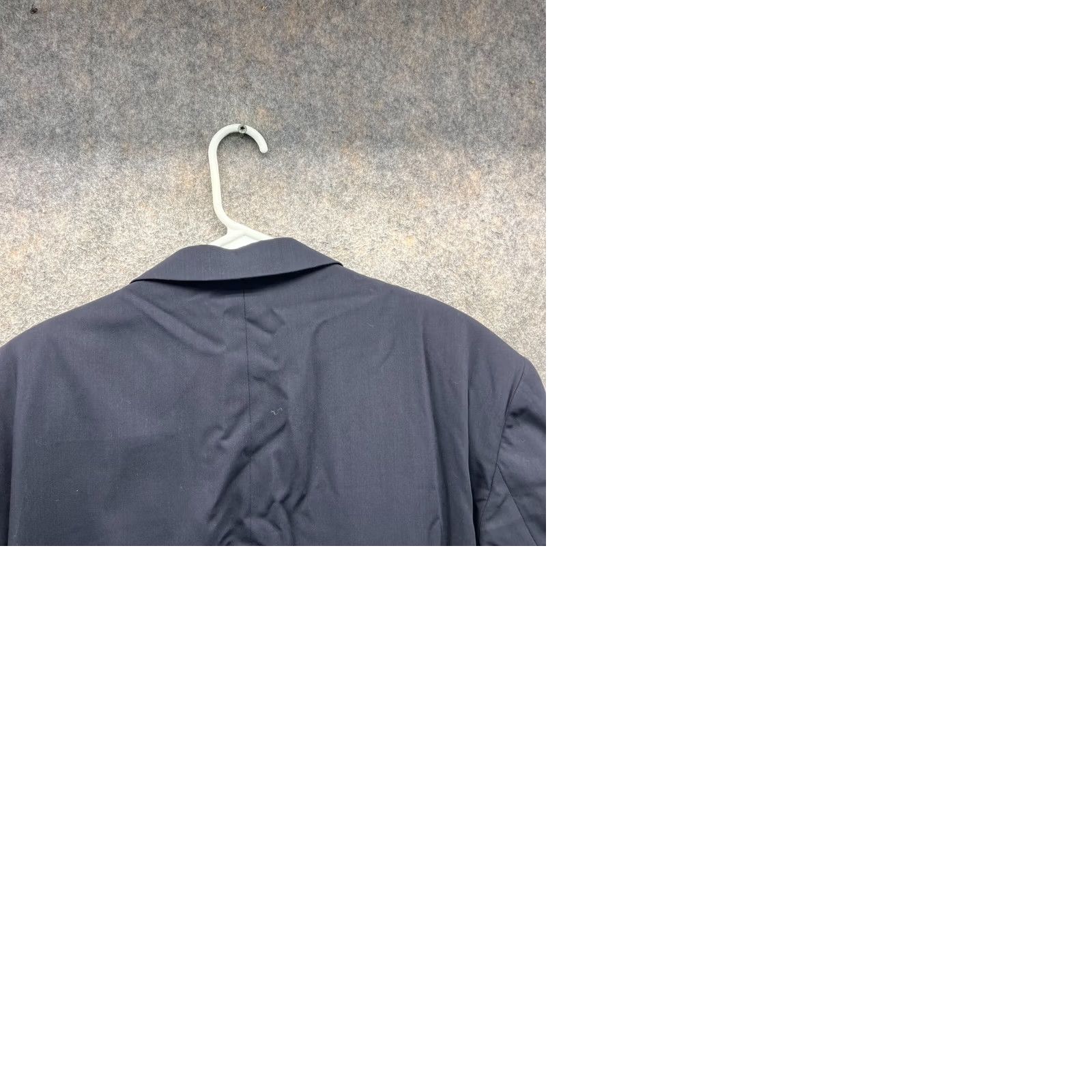 Vintage VINTAGE Jhane Barnes Blazer Mens 50R Blue Navy Sport Coat Jacket Dress Wool Solid Size 50R - 9 Thumbnail