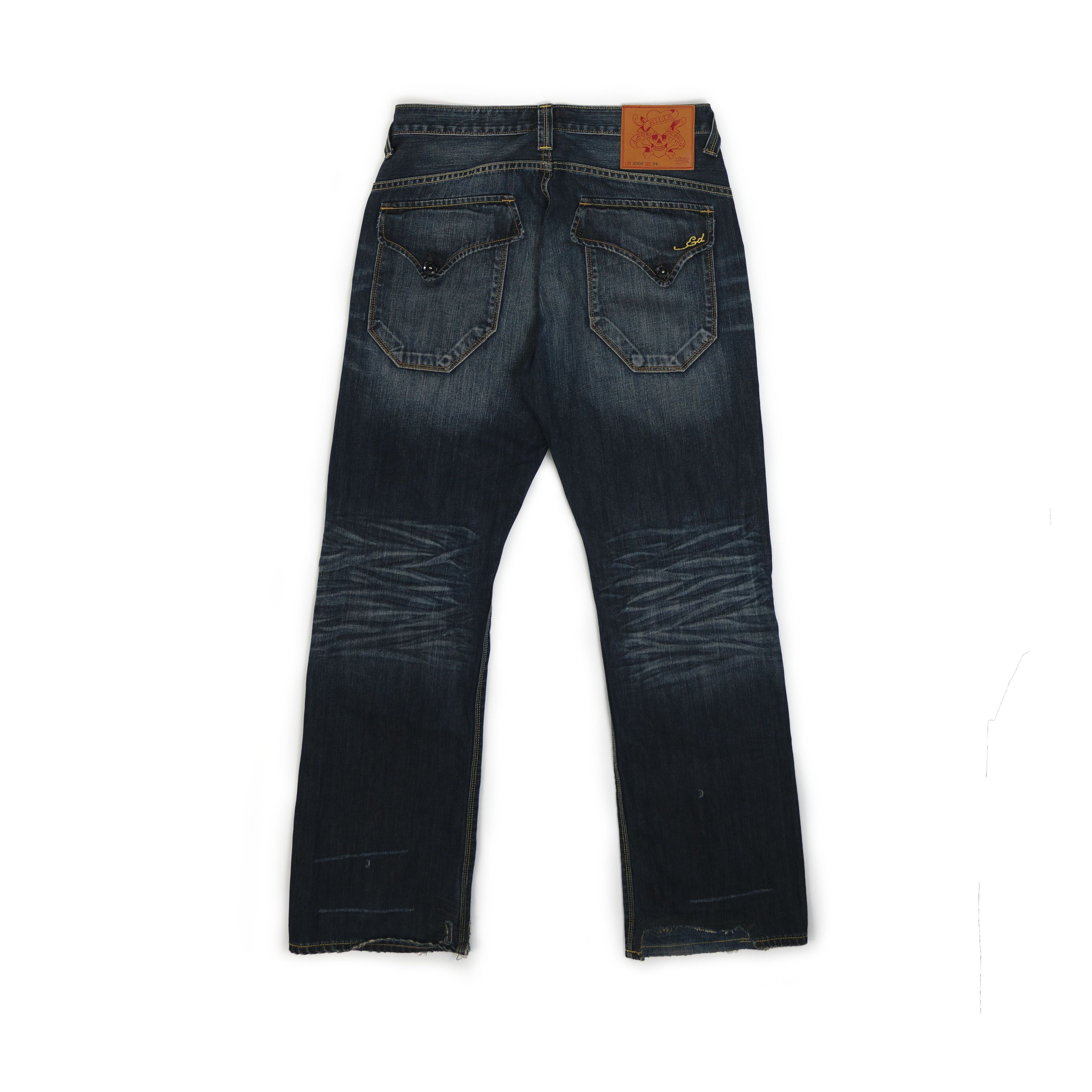 Christian Audigier × Ed Hardy × Vintage Vintage Ed Hardy Lot 2009 Denim Jeans Size US 34 / EU 50 - 2 Thumbnail