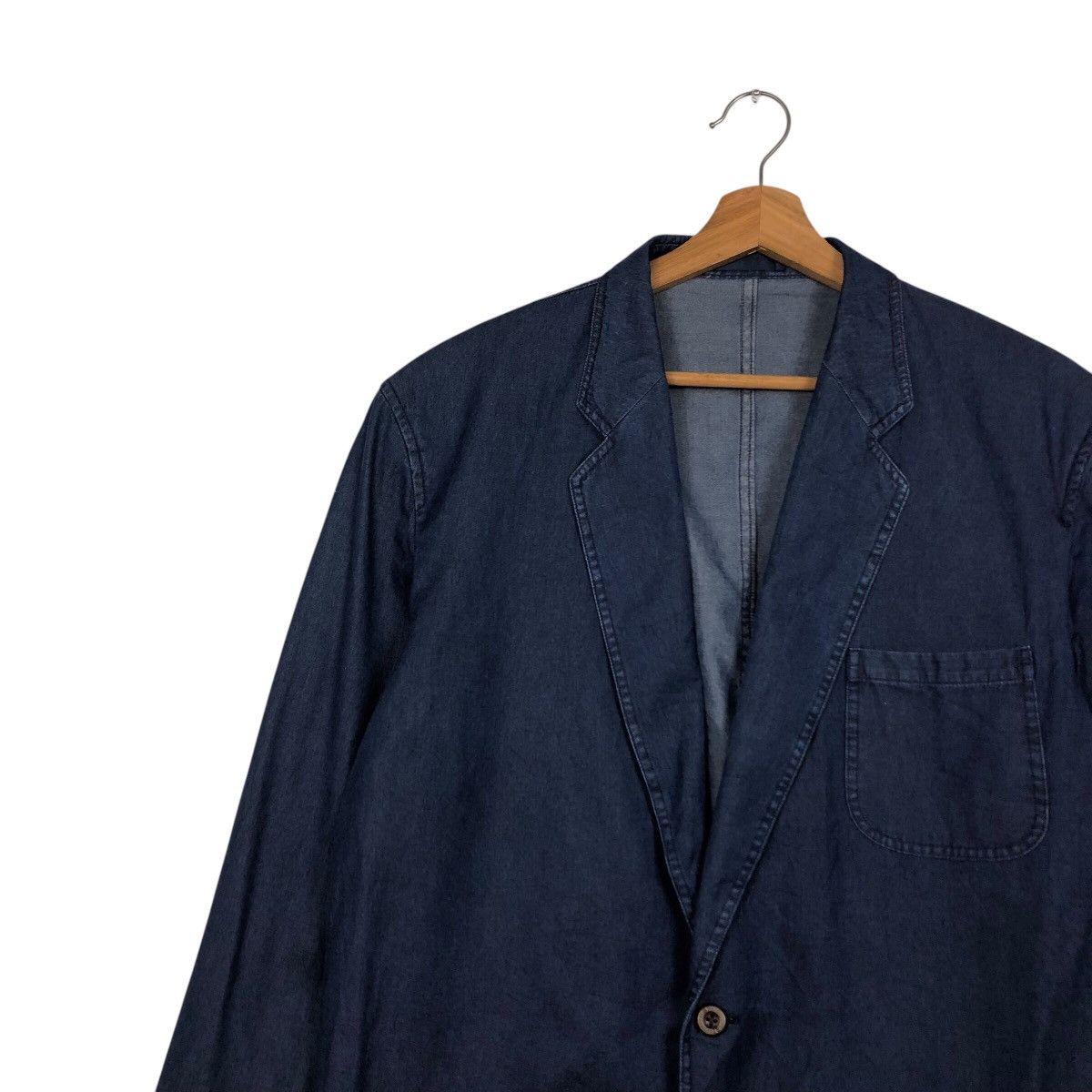 Burberry 📌Vintage Chore Jacket Denim Blue Burberrys Double Breast Size US M / EU 48-50 / 2 - 8 Thumbnail