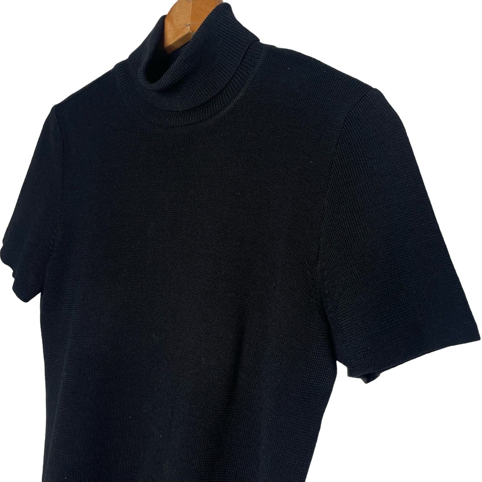 Other Dana Buchman Petite Short Sleeve Turtleneck Knit Top Size S / US 4 / IT 40 - 5 Thumbnail