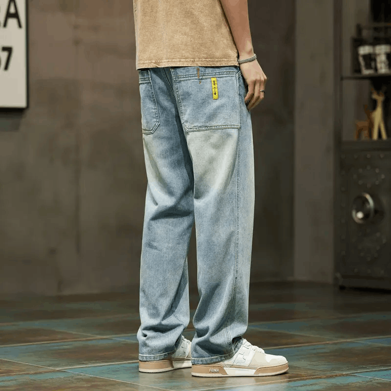 Japanese Brand × Vintage Wide Leg Jeans Men Baggy Pants Size US 34 / EU 50 - 4 Thumbnail