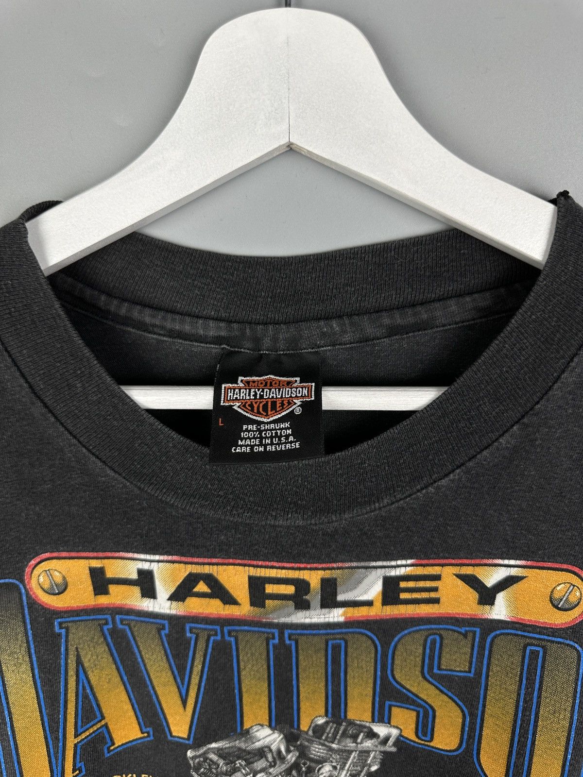 Harley Davidson Vintage Harley Davidson Real Steel USA Graphic TShirt Pig 3D Size US L / EU 52-54 / 3 - 8 Thumbnail