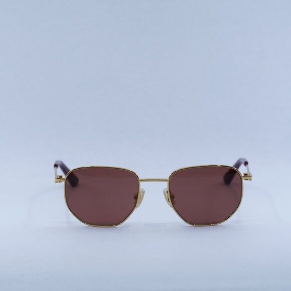 Bottega Veneta 🕶️ New Bottega Veneta BV1301S 003 Sunglasses - Gold Frame Size ONE SIZE - 2 Thumbnail