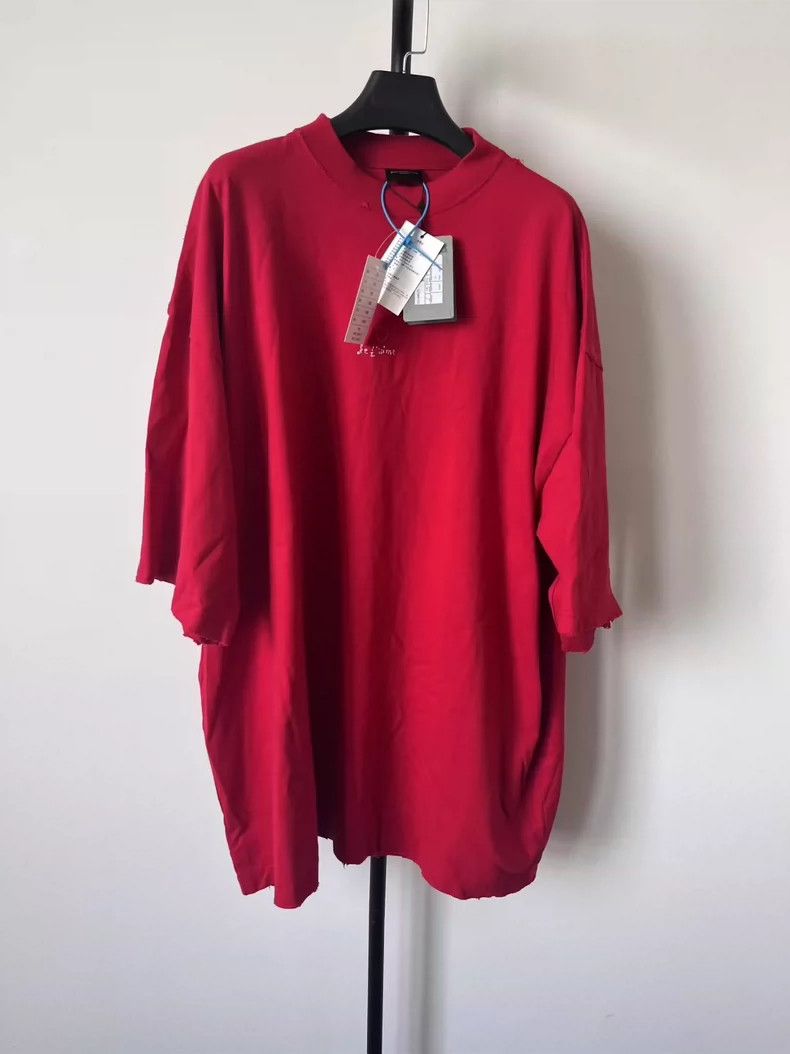 Other Balenciaga Solid monogrammed embroidered casual T-shirt Size US XL / EU 56 / 4 - 1 Thumbnail