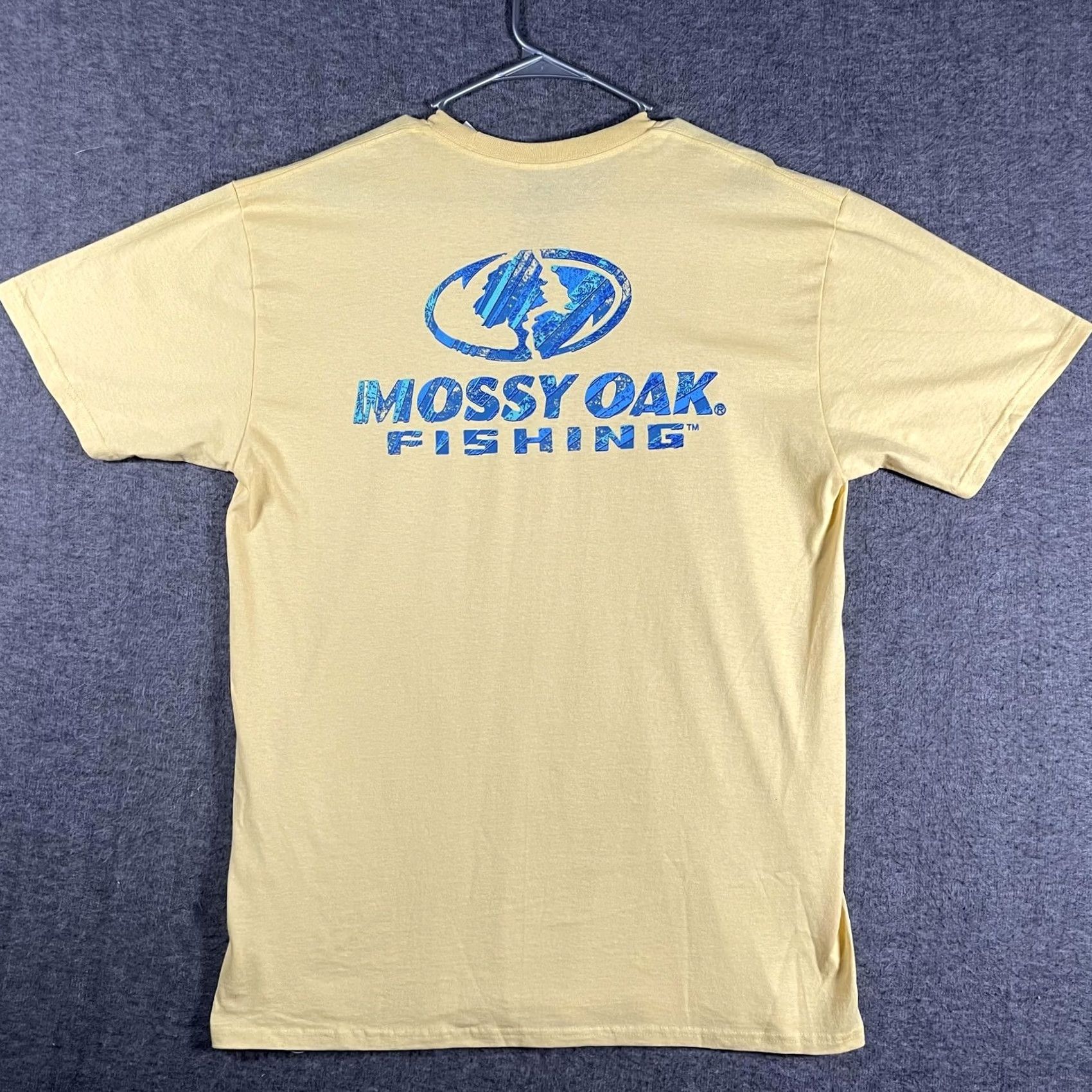 Vintage Mossy Oak Shirt Mens L Yellow Fishing Logo Graphic Short Sleeve Tee Size US L / EU 52-54 / 3 - 2 Thumbnail