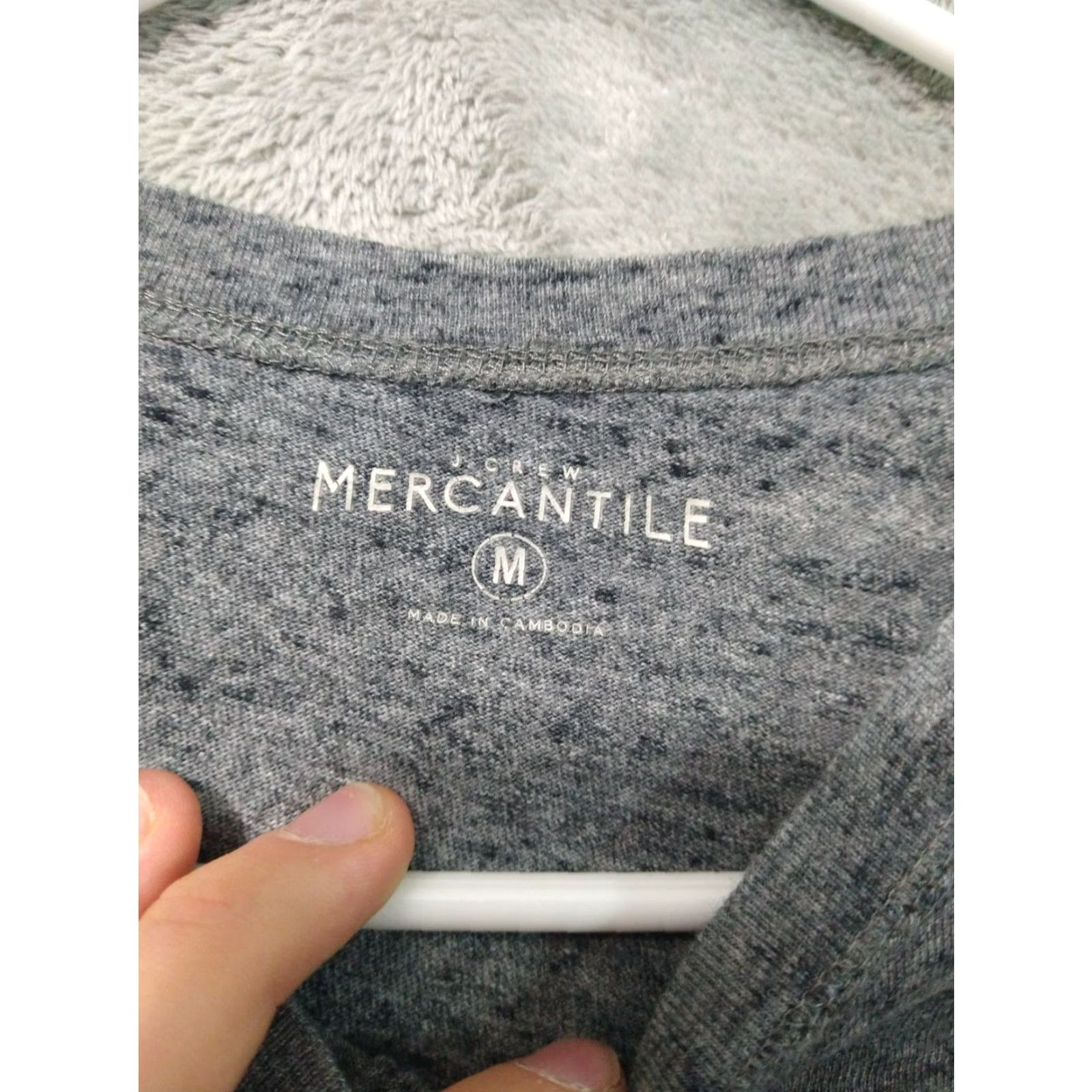 J.Crew J.CREW Gray Henley Shirt Mens Medium Long Sleeve Casual Cotton Size US M / EU 48-50 / 2 - 5 Thumbnail