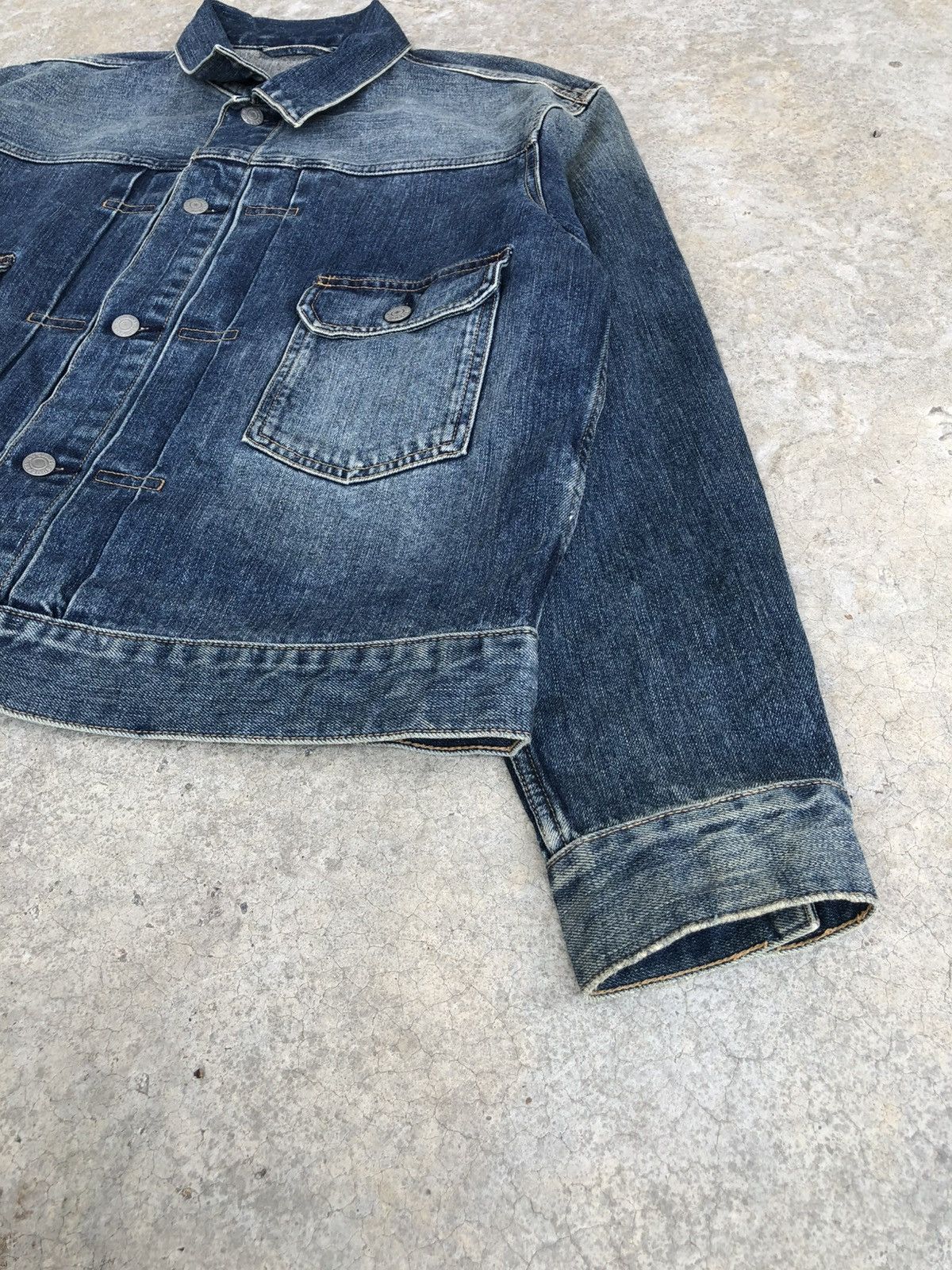 Japanese Brand Type 2 Japanese GU Distressed Denim Size US L / EU 52-54 / 3 - 15 Thumbnail