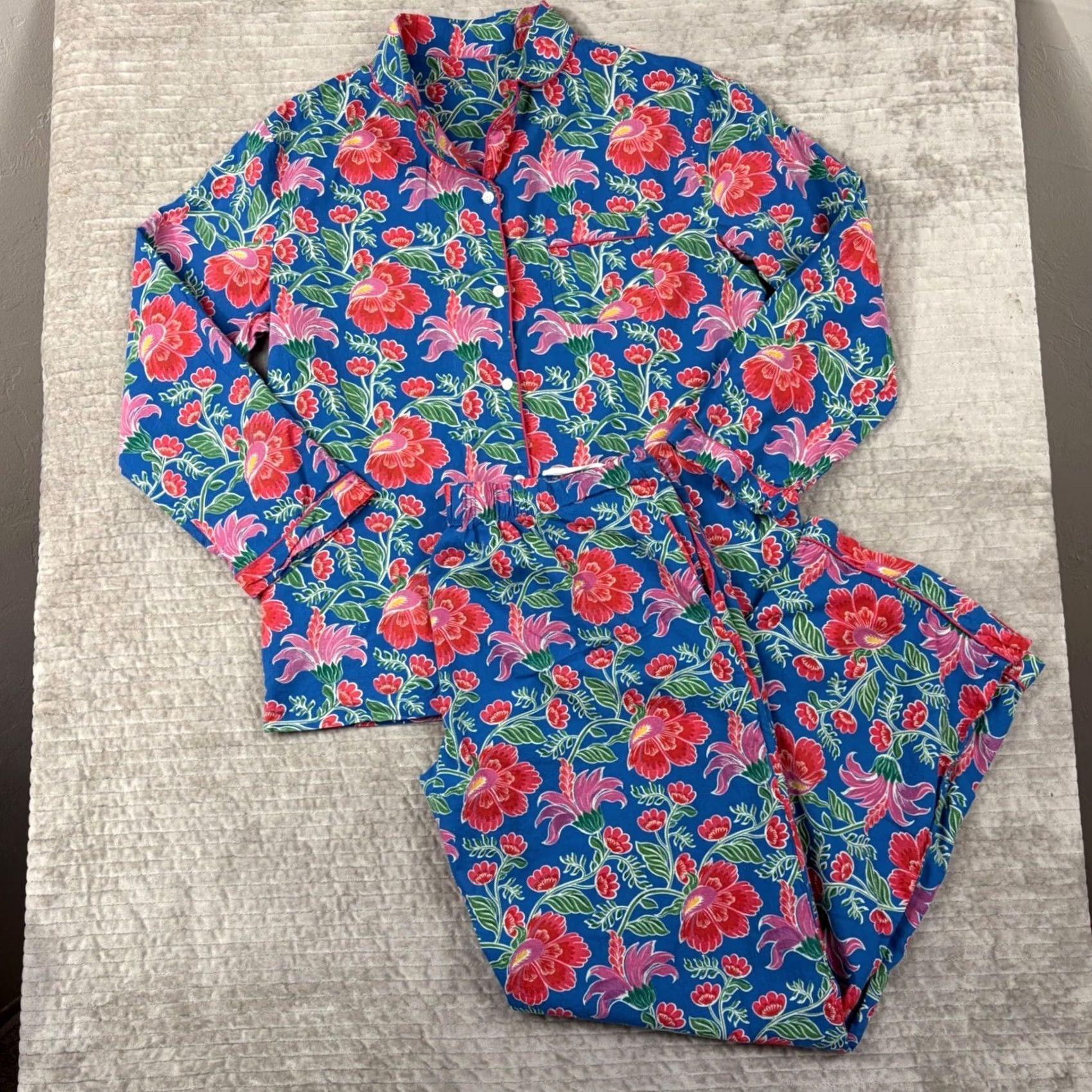 Vintage Mahogany Pajama Set Medium XS? Size 32" / US 10 / IT 46 - 2 Thumbnail