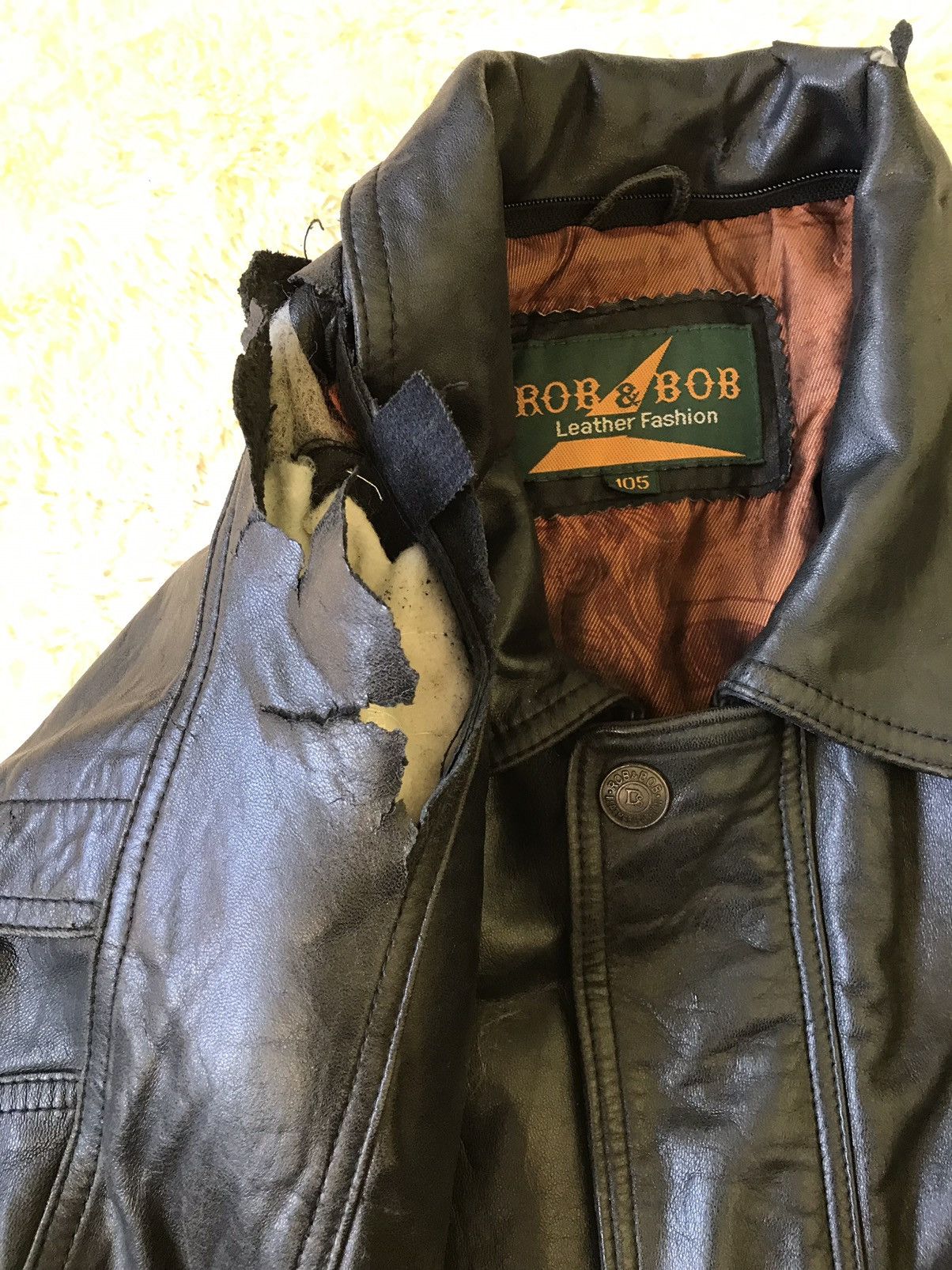 Leather × Vintage Rob & Bob Vintage Leather Jacket Size US XL / EU 56 / 4 - 6 Thumbnail
