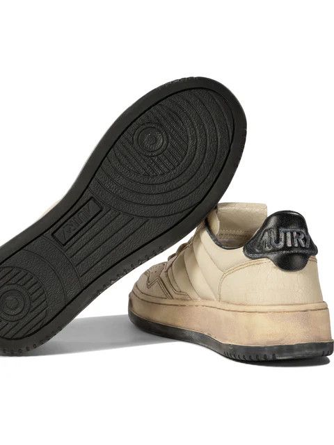 AUTRY o1s22i1n0125 Super Vintage Low-Top Sneakers in Beige Size US 9 / IT 39 - 4 Thumbnail