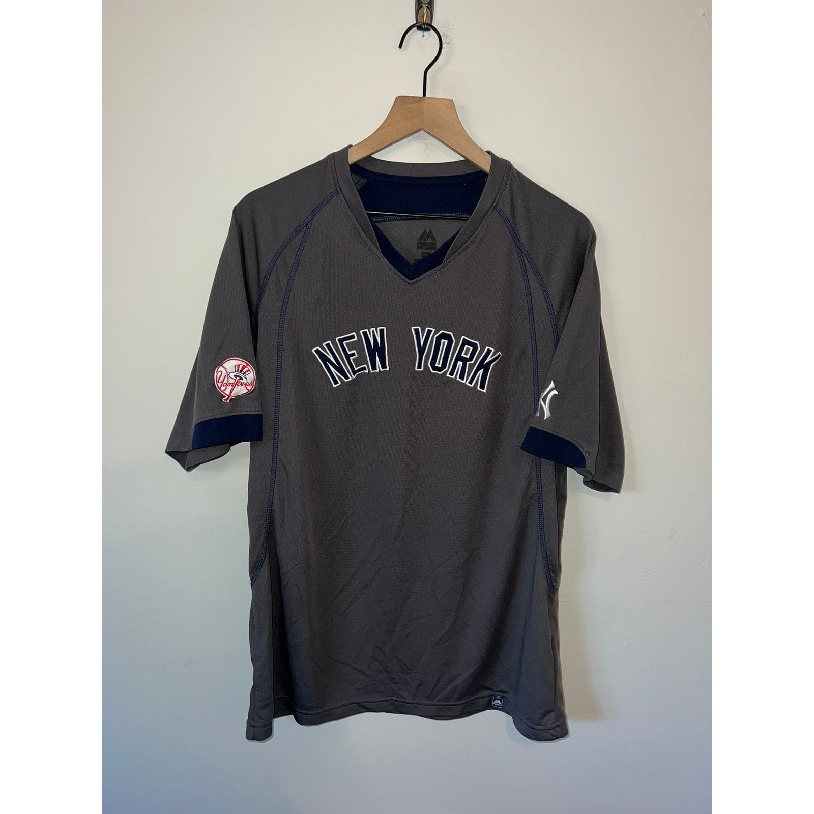 MLB New York Yankees Shirt Baseball Gray Tee Baseball Top MLB L Size US L / EU 52-54 / 3 - 1 Thumbnail