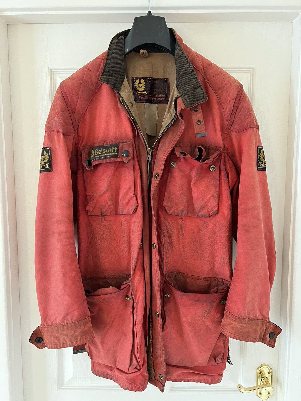 Belstaff RARE Belstaff Red Trialmaster Jacket 1980's Thom Belstaff RARE Belstaff Red Trialmaster Jacket 1980's Thom