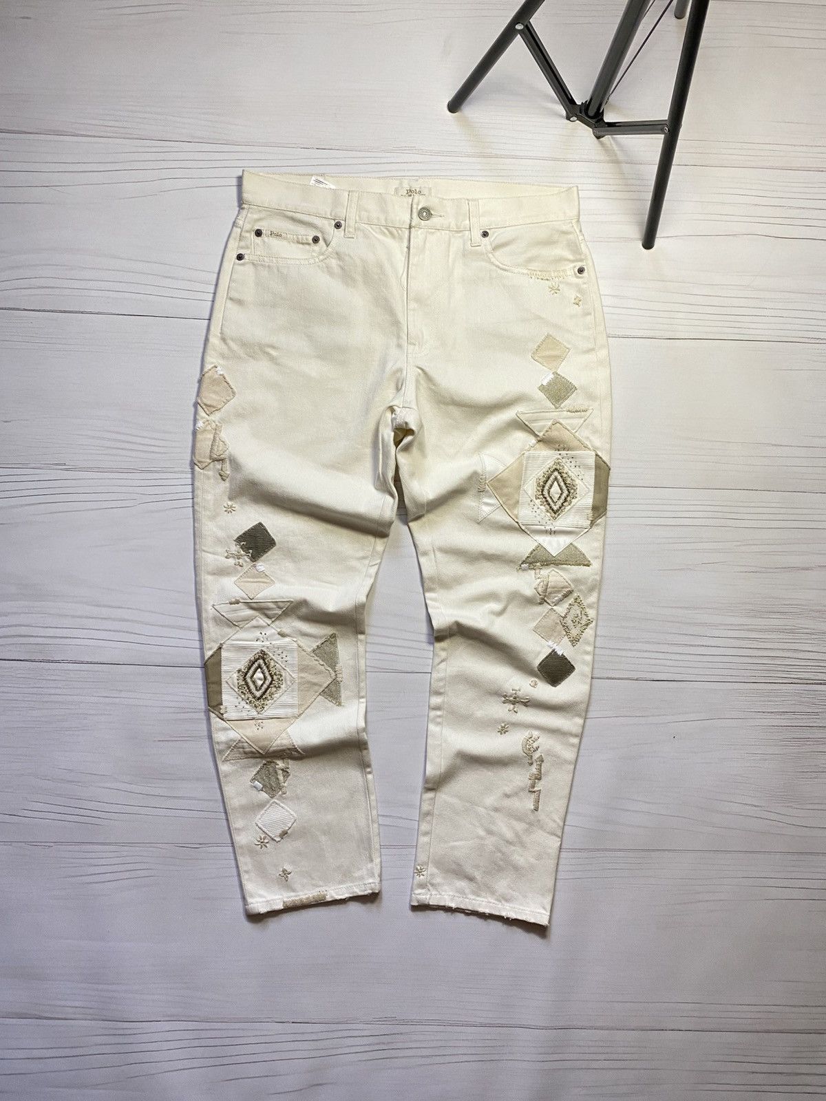Polo Ralph Lauren Polo Ralph Lauren The Avery Boyfriend patchwork jeans Size 30" / US 8 / IT 44 - 1 Thumbnail