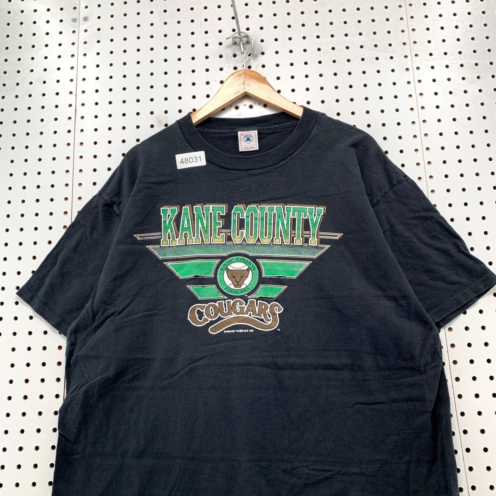 Delta VINTAGE Kane County Cougars T Shirt Mens XL Black 80s 90s Baseball Delta Shirt Size US XL / EU 56 / 4 - 4 Thumbnail