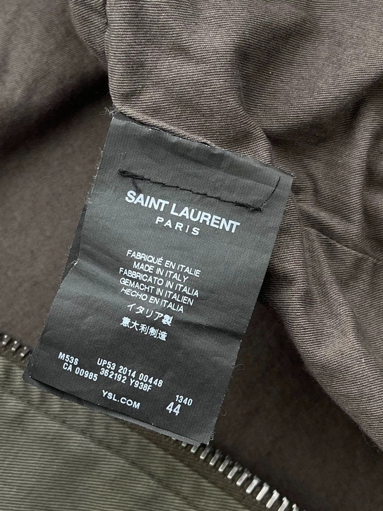 Saint Laurent Paris Saint Laurent Paris Military green button studded patchwork Size US S / EU 44-46 / 1 - 2 Thumbnail