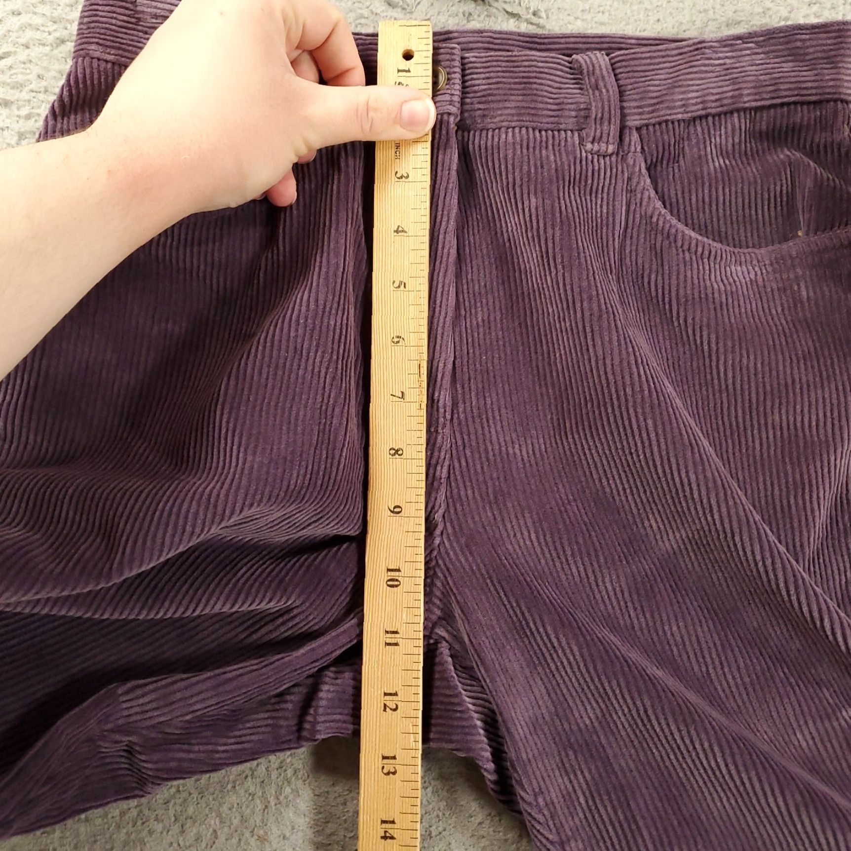 Ralph Lauren VINTAGE? New Ralph Lauren Corduroy Pants Womens 6 Purple Classic Straight NWT LRL Size 28" / US 6 / IT 42 - 3 Thumbnail