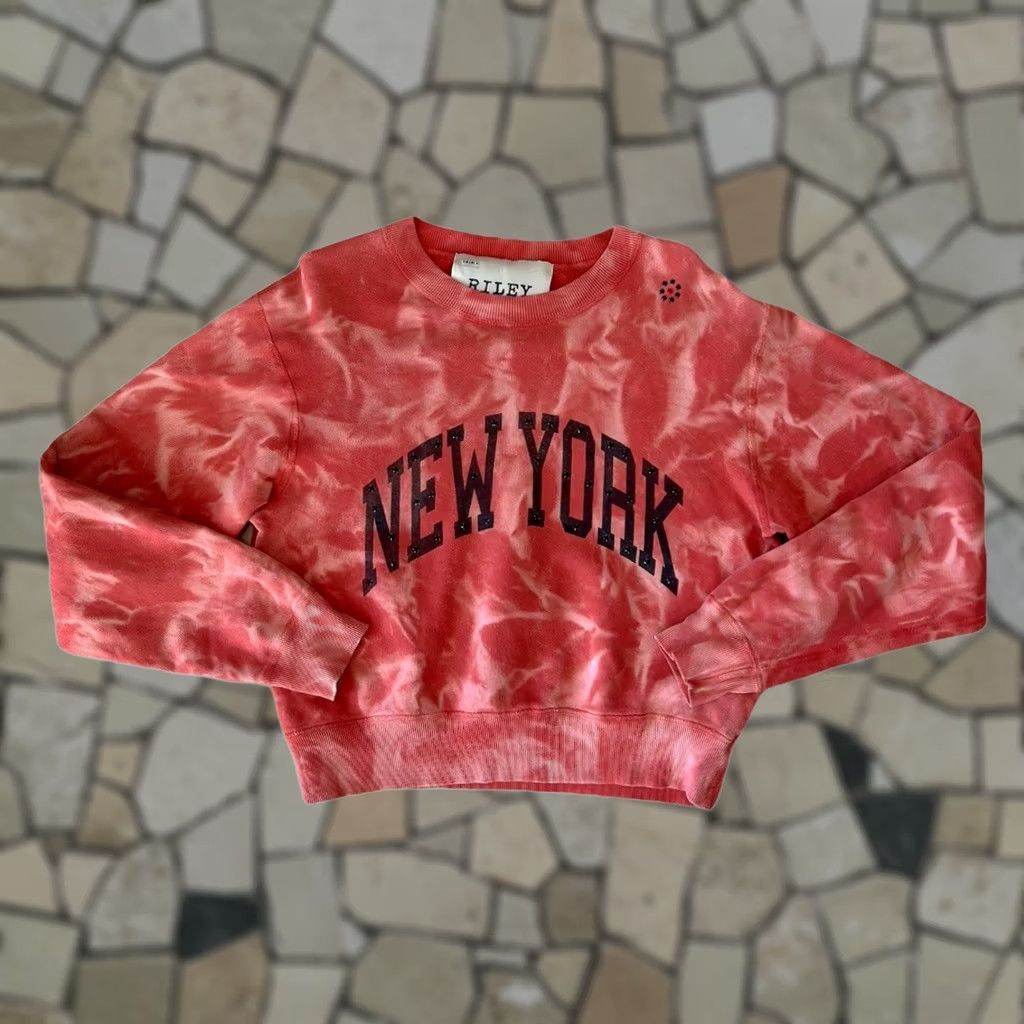 Vintage Riley Vintage New York East Coast 1880 Rhinestone Sweatshirt Women’s Medium Size M / US 6-8 / IT 42-44 - 1 Thumbnail