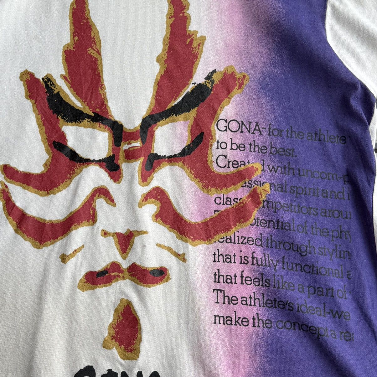 Vintage Vintage 90s Asics Gona Graphic Tshirt Size US L / EU 52-54 / 3 - 8 Thumbnail