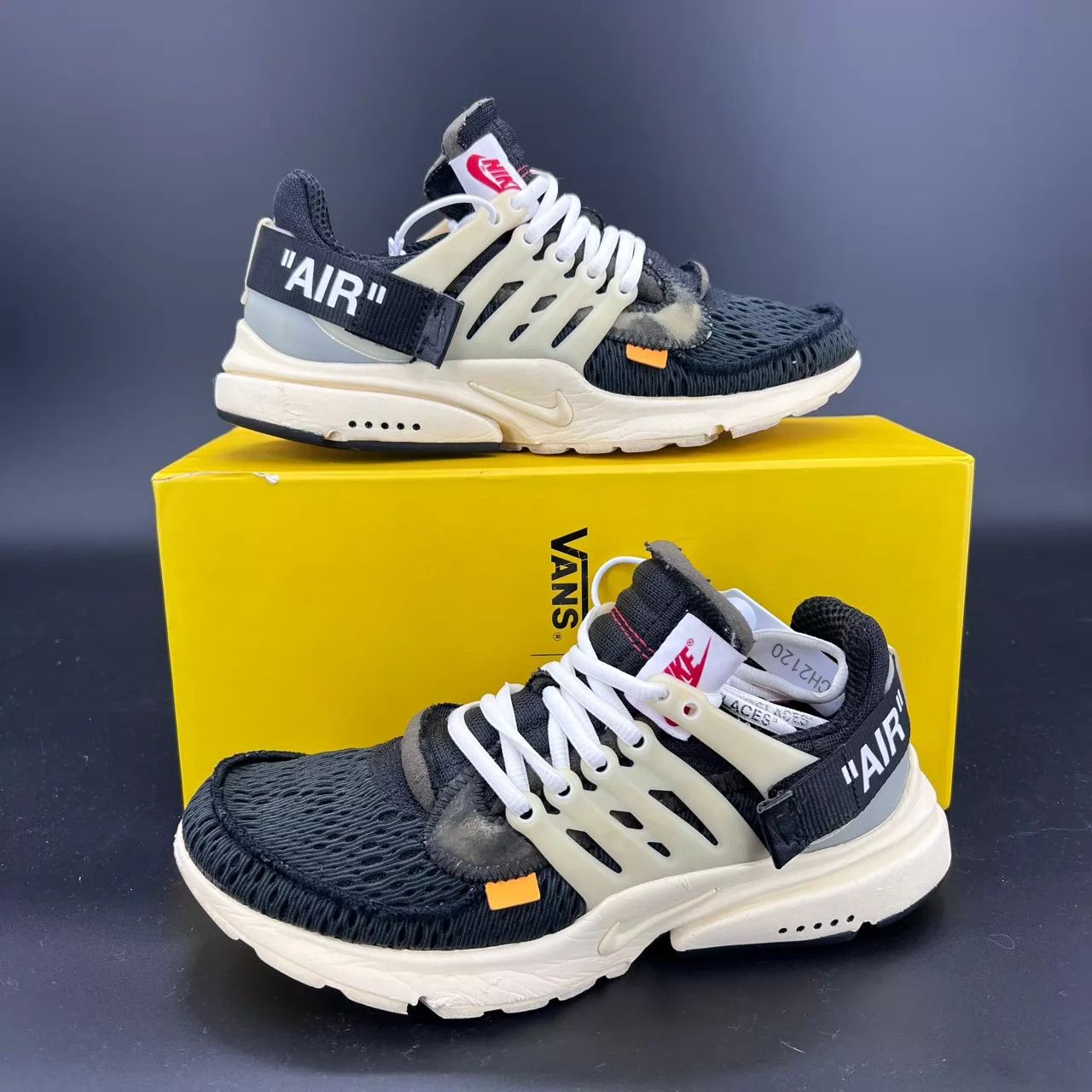 Nike Off-White Presto OG Black/White 40 Near Mint Box & Extras Size US 7 / EU 40 - 3 Thumbnail