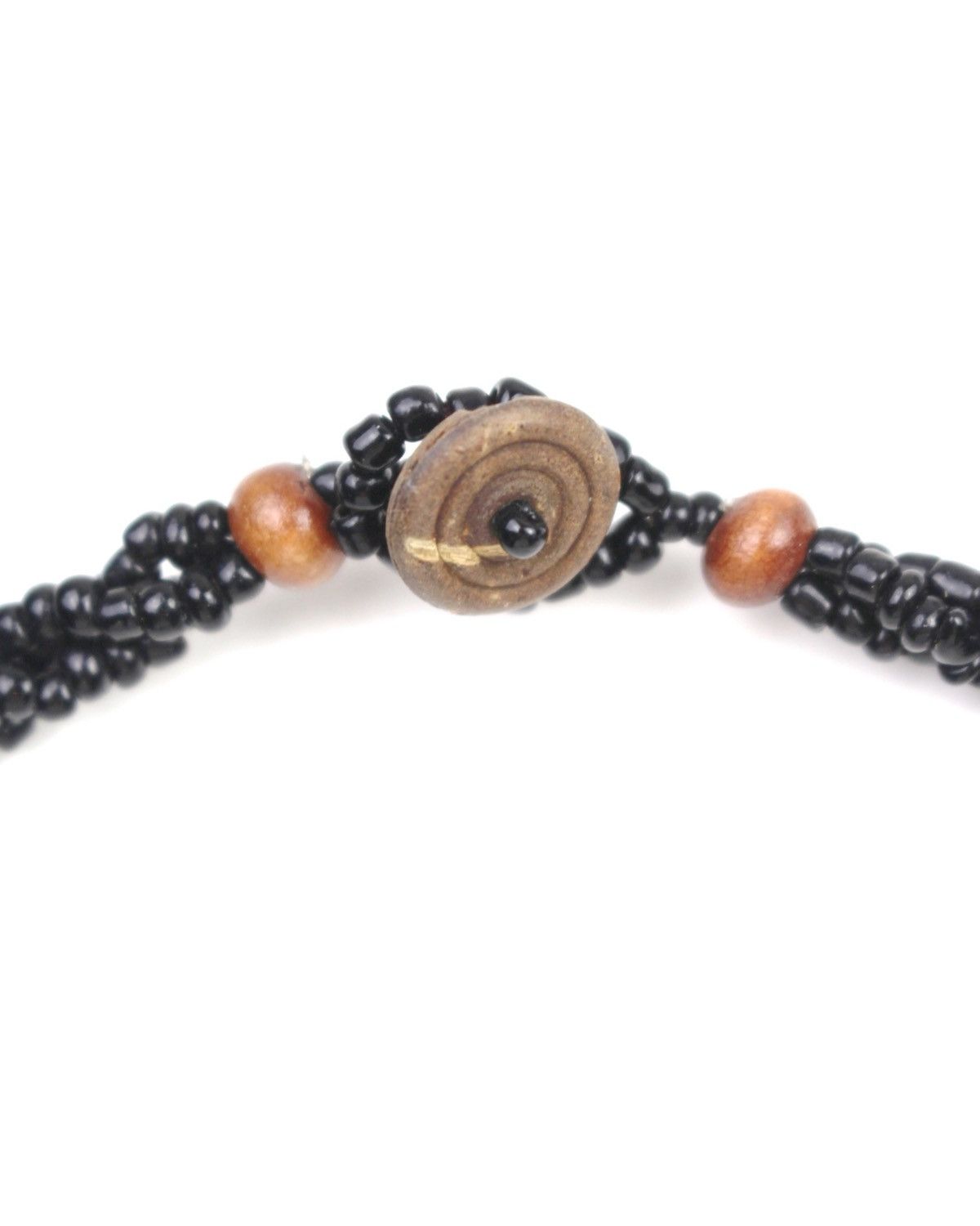Hysteric Glamour 2000S JAPANESE MADE ETHNIC BLACK GLASS BEADS STONE NECKLACE Size ONE SIZE - 4 Thumbnail