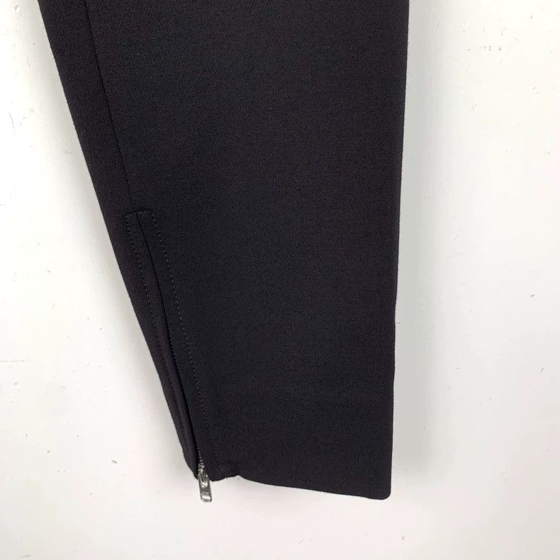 Gucci Black bow rhinestone striped cotton casual trousers 2