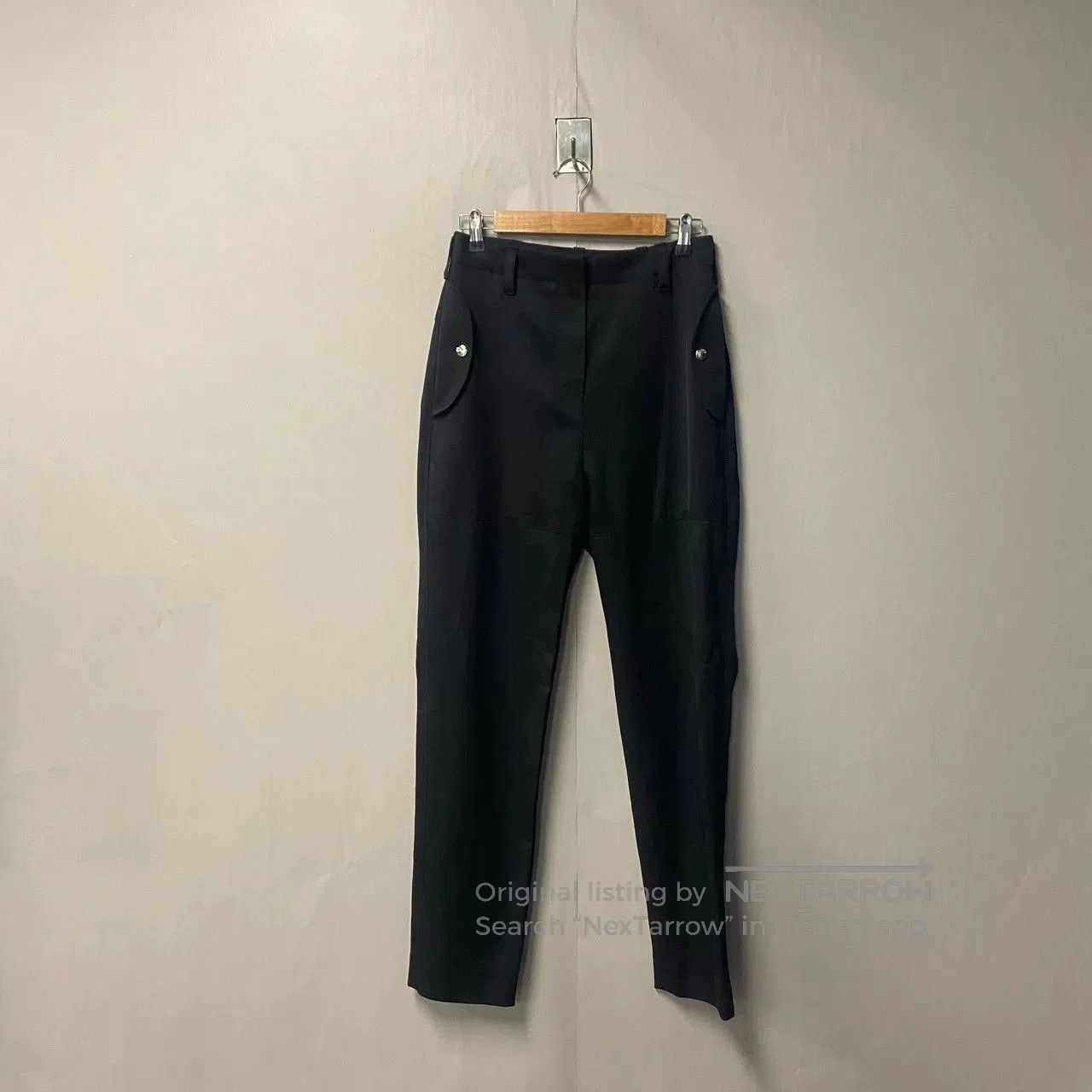 Louis Vuitton Louis Vuitton Black Wool Trousers Size 34. Size US 34 / EU 50 - 1 Thumbnail