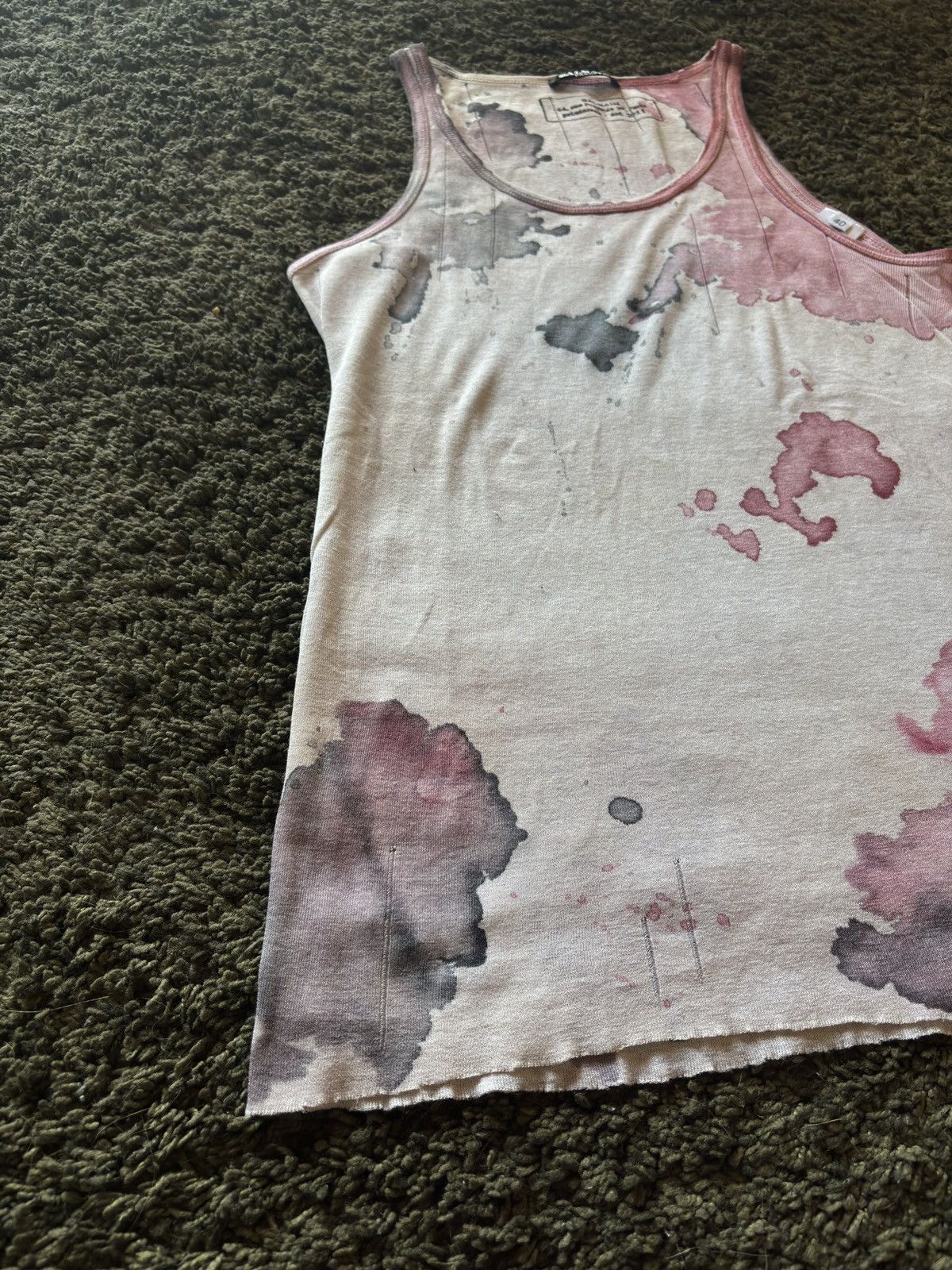 Balmain SS11 Balmain Runway Splatter Tank Top (Decarnin) Size US S / EU 44-46 / 1 - 2 Thumbnail