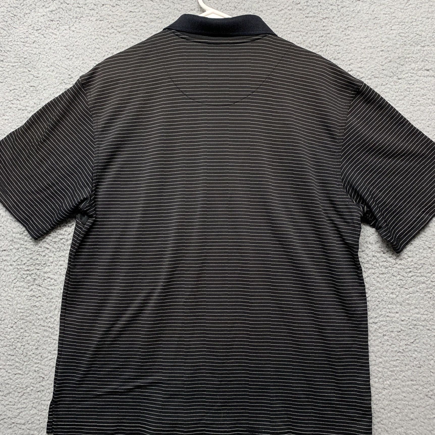 Vintage Grand Slam Polo Shirt Men's XL Black with White Stripe Pattern Shirt X-Large Polo Sports Golf Mens XL Black Stripe Size US XL / EU 56 / 4 - 5 Thumbnail
