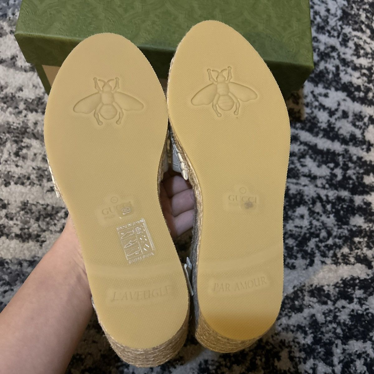 Gucci Gucci Interlocking G One Strap Sandal Espadrille Size US 9 / IT 39 - 5 Thumbnail