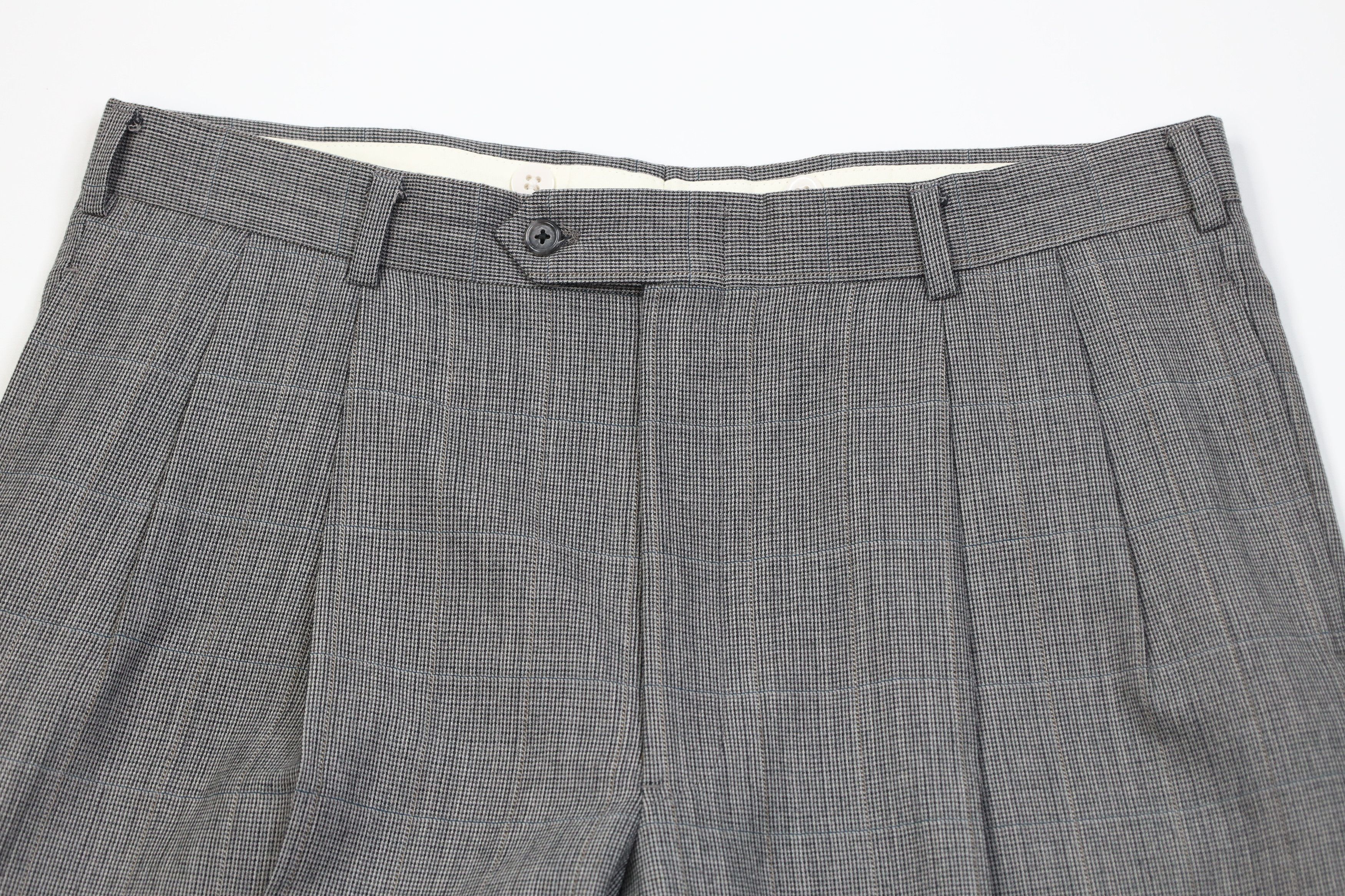 Vintage Vintage 70s Streetwear Wide Leg Chino Pants Houndstooth USA Size US 36 / EU 52 - 2 Thumbnail