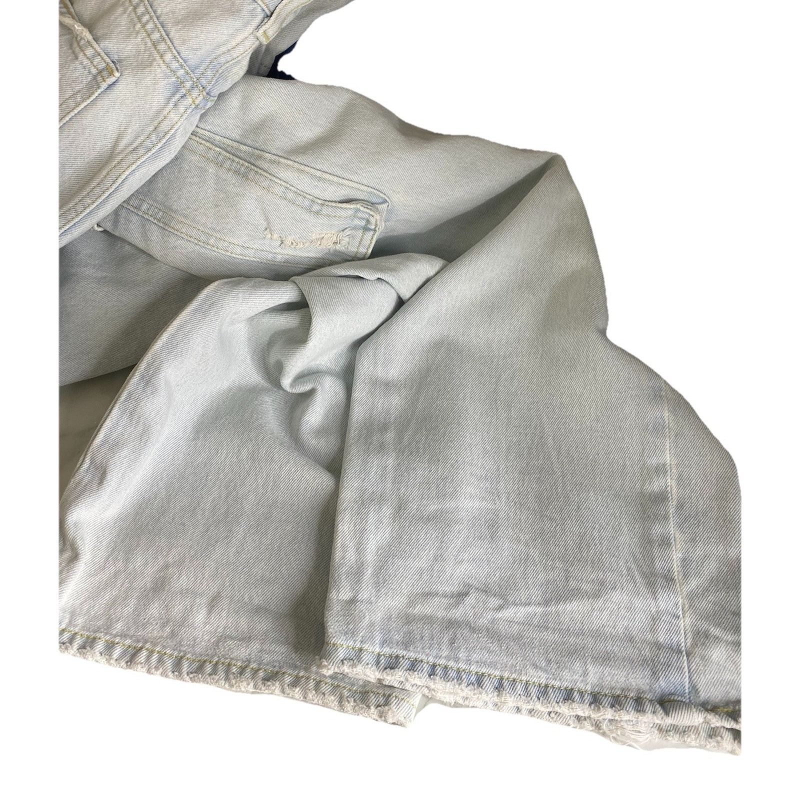Zara Zara Womens Size 4 Ultra High Rise Wide Leg Cargo Jeans Size 27" / US 4 / IT 40 - 8 Thumbnail