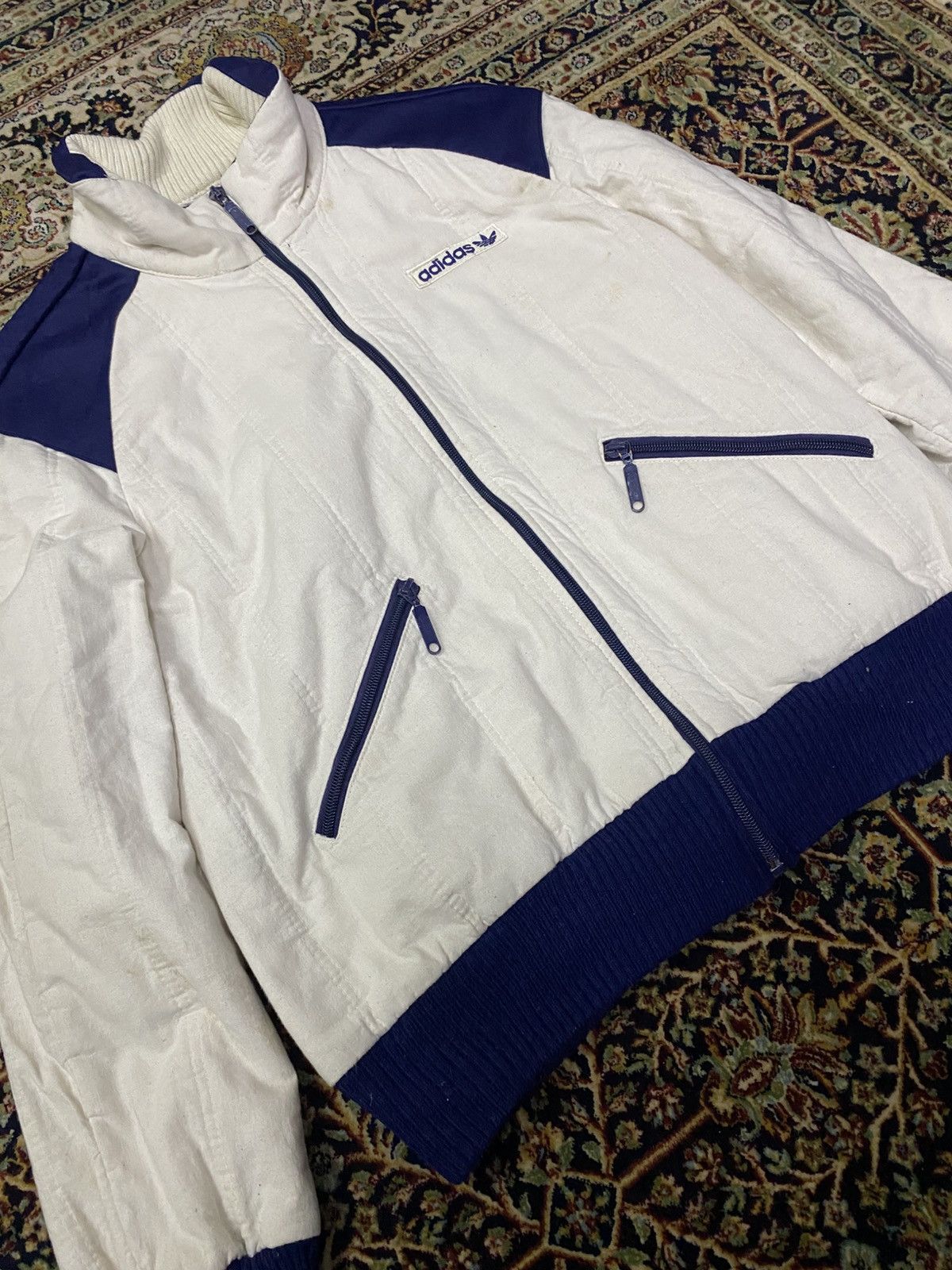 Adidas × Vintage Vintage Adidas Jacket Zipper Opti Made Finland Size US S / EU 44-46 / 1 - 3 Thumbnail