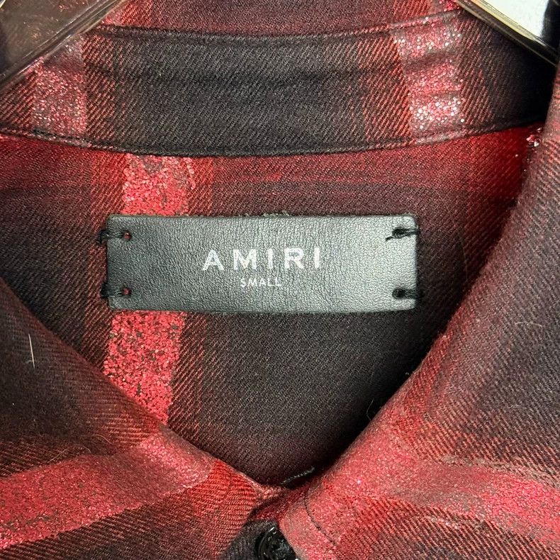 Amiri Amiri Red Glitter Shirt Size US S / EU 44-46 / 1 - 3 Thumbnail