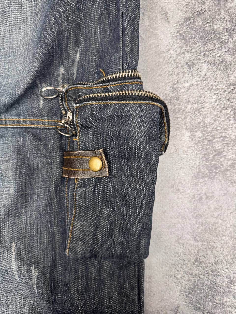 Other Kickdown Avant Garde Multipocket leather Pocket Men's Jeans Size US 34 / EU 50 - 4 Thumbnail