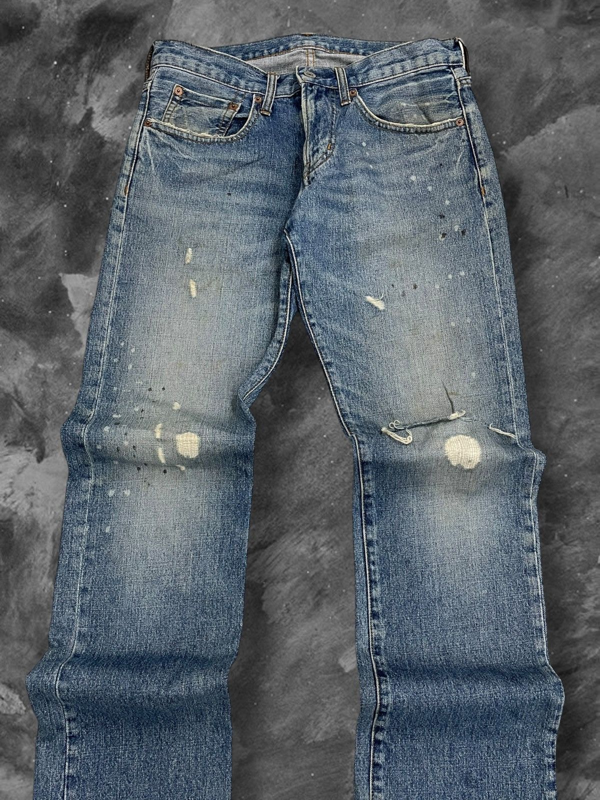 Japanese Brand Vintage 90s Designer Japan In The Attic Splash Grunge Denim Size US 30 / EU 46 - 4 Thumbnail