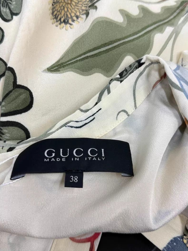 Gucci Gucci Silk printed tied dress Size XS / US 0-2 / IT 36-38 - 4 Thumbnail