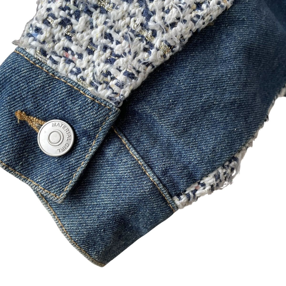 Vintage Material Girl By Madonna Oversize WMN Denim Trucker Jacket Size M / US 6-8 / IT 42-44 - 9 Thumbnail