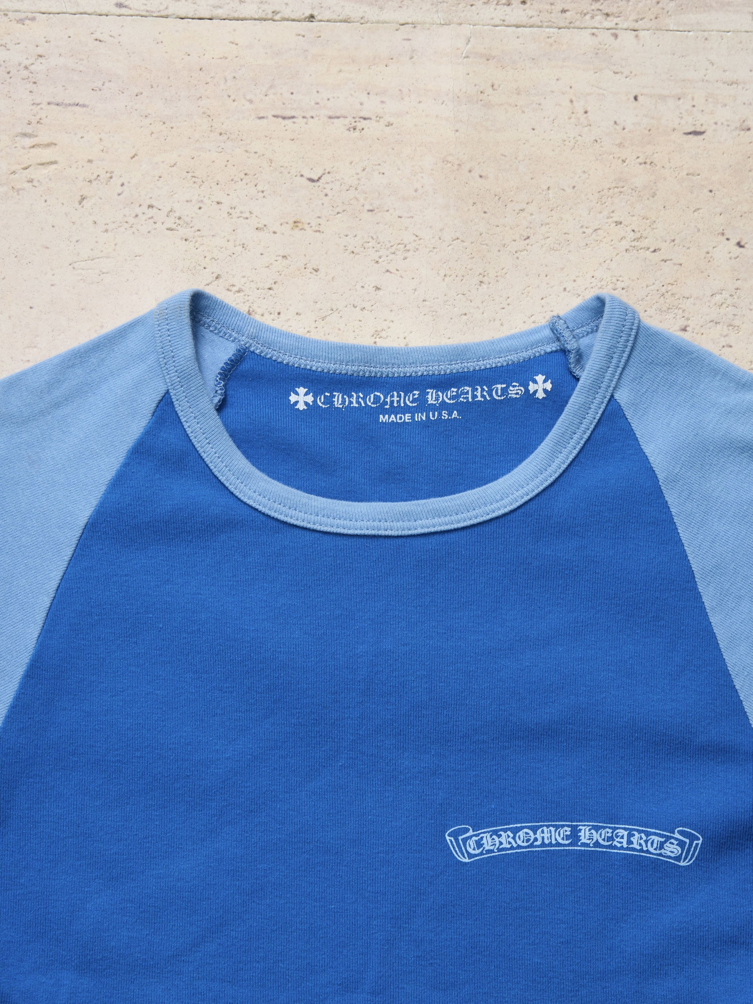 Chrome Hearts CHROME HEARTS Scroll T-shirt BLUE Size M / US 6-8 / IT 42-44 - 2 Thumbnail
