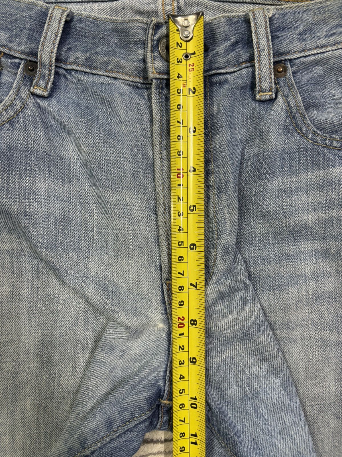 Uniqlo Vintage Uniqlo Selvedge Regular Straight Distressed Jeans Size US 32 / EU 48 - 17 Thumbnail