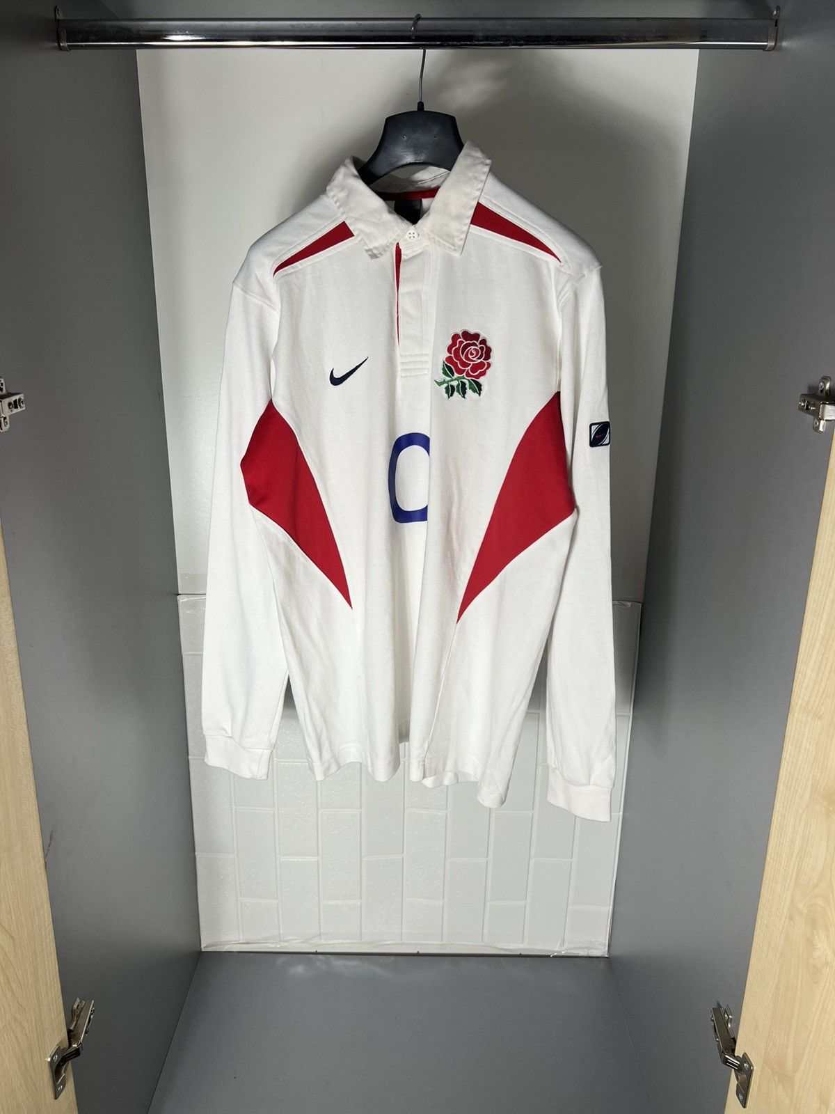 Nike × Vintage VERY RARE NIKE RETRO ENGLAND RUGBY JERSEY BLOKECORE Y2K 90s Size US L / EU 52-54 / 3 - 2 Thumbnail