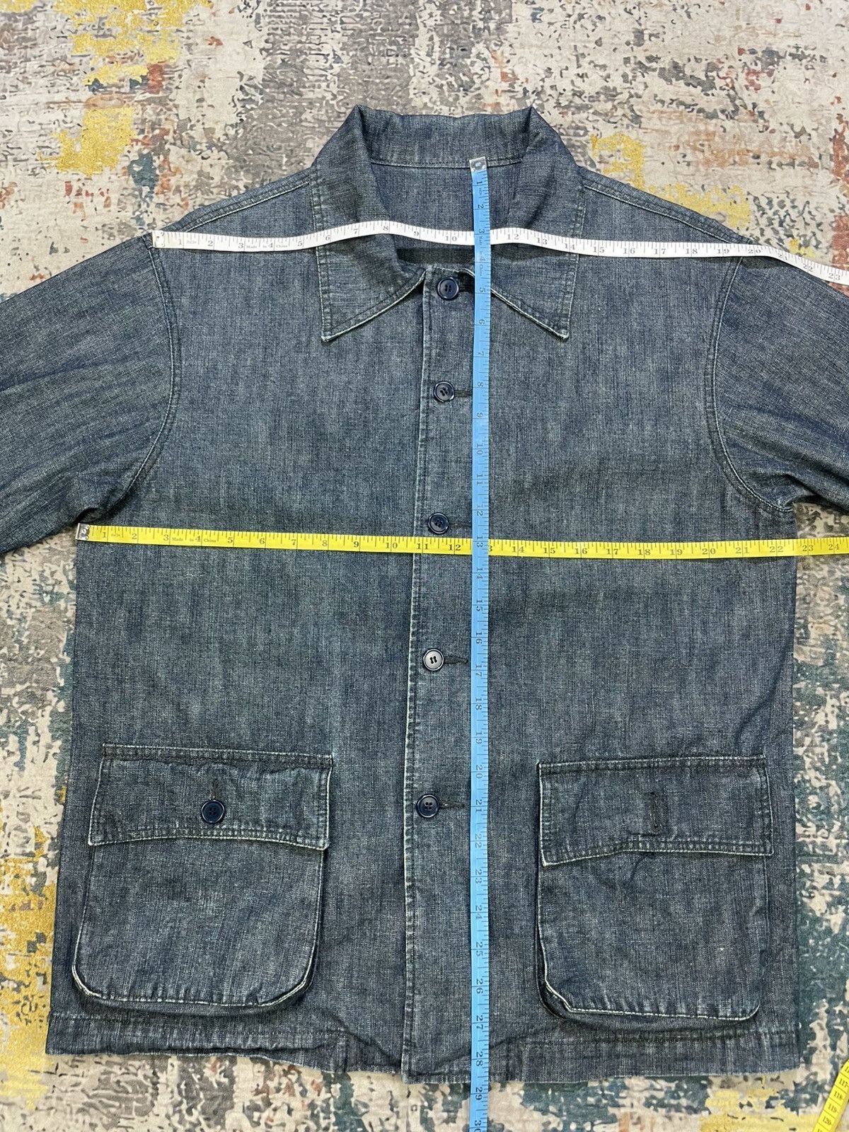 Vintage Vintage Denim Workwear Chore Jacket Size US M / EU 48-50 / 2 - 3 Thumbnail