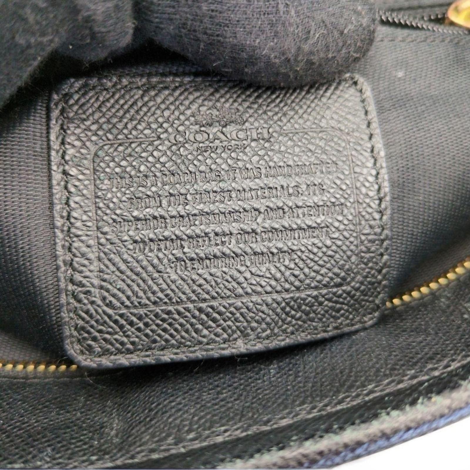 Coach Coach - Black Leather Handbag Size ONE SIZE - 9 Thumbnail