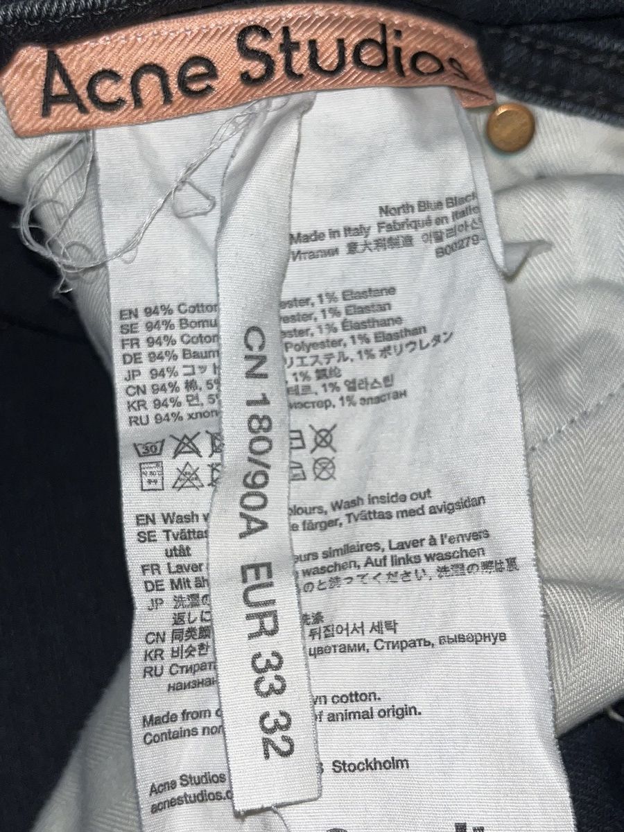 Acne Studios Acne Studios North Blue Black Jeans - Made in Italy Size US 32 / EU 48 - 6 Thumbnail