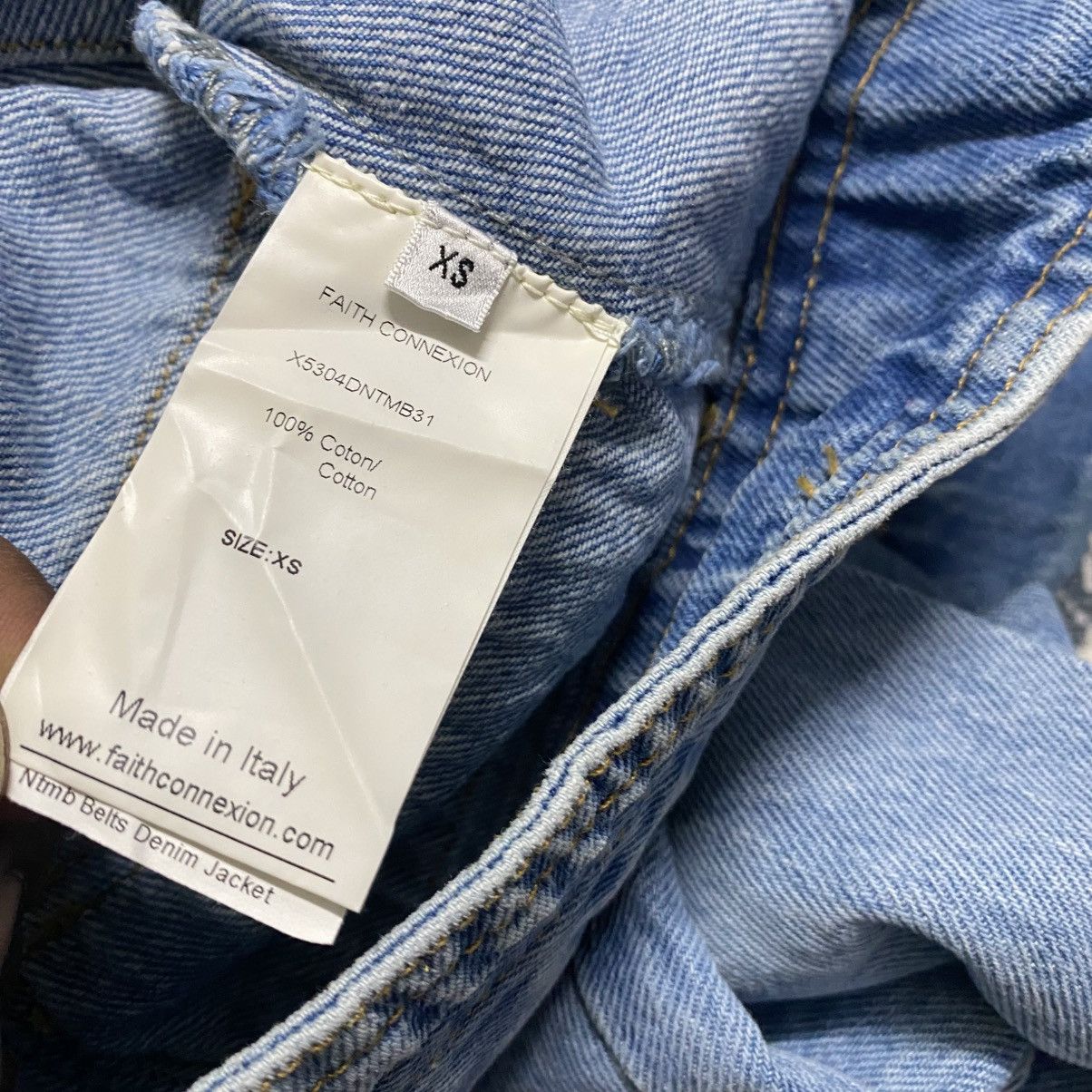 Faith Connexion Faith Connexion Ntmb Belts Denim Jacket Size XS / US 0-2 / IT 36-38 - 24 Thumbnail