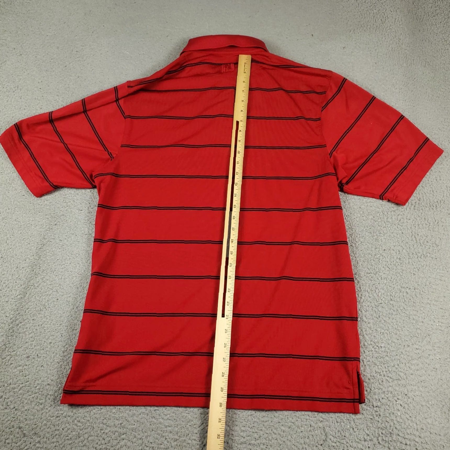 Footjoy FJ Polo Shirt Mens M Red Striped Golf Casual Short Sleeve Polo Shirt Mens Red Striped Golf Casual Short Sleeve Size US M / EU 48-50 / 2 - 3 Thumbnail